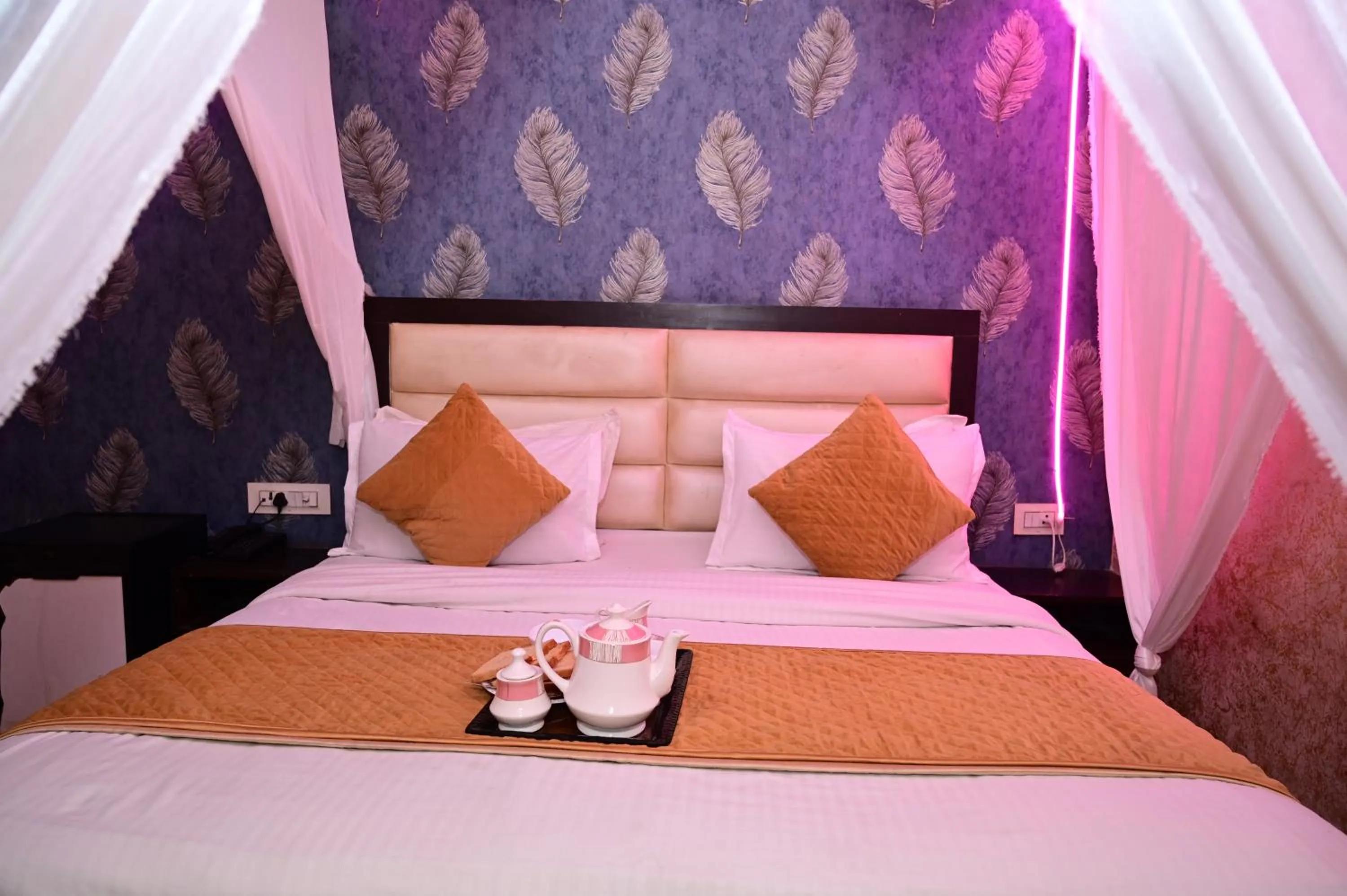 Bedroom, Bed in Hotel Krishna Pride