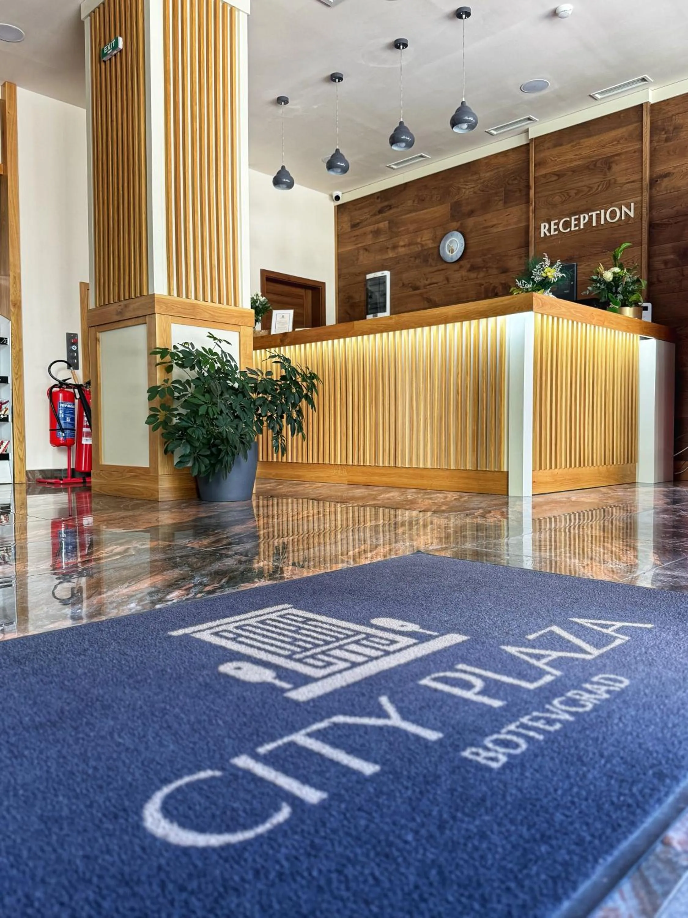 Property logo or sign in City Plaza