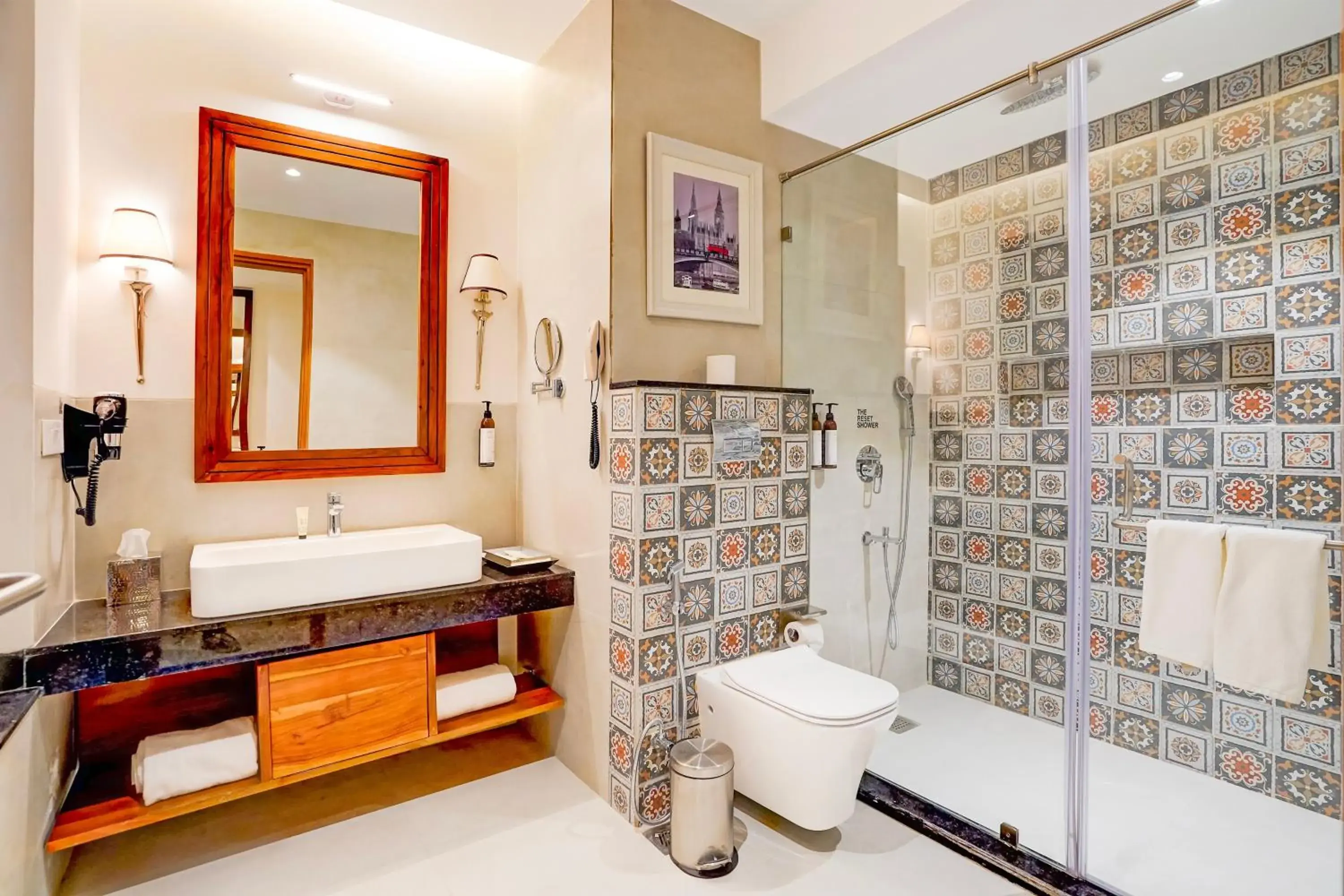 Bathroom in Sunday Resort & Spa by CheckIn Manesar Gurugram Bathroom in Sunday Resort & Spa by CheckIn Manesar Gurugram