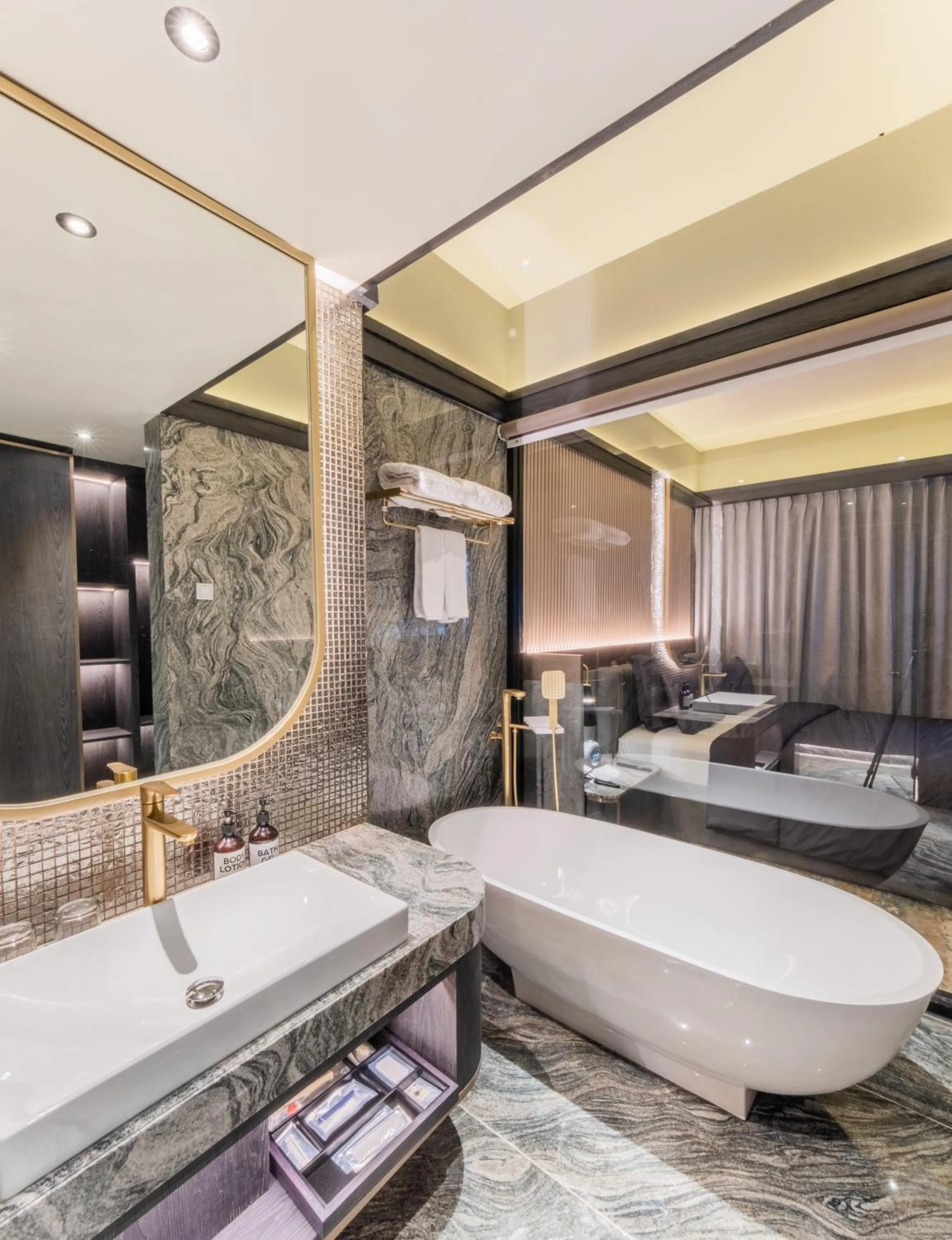 Bathroom in The All - Suite Pentacity Hotel Balikpapan