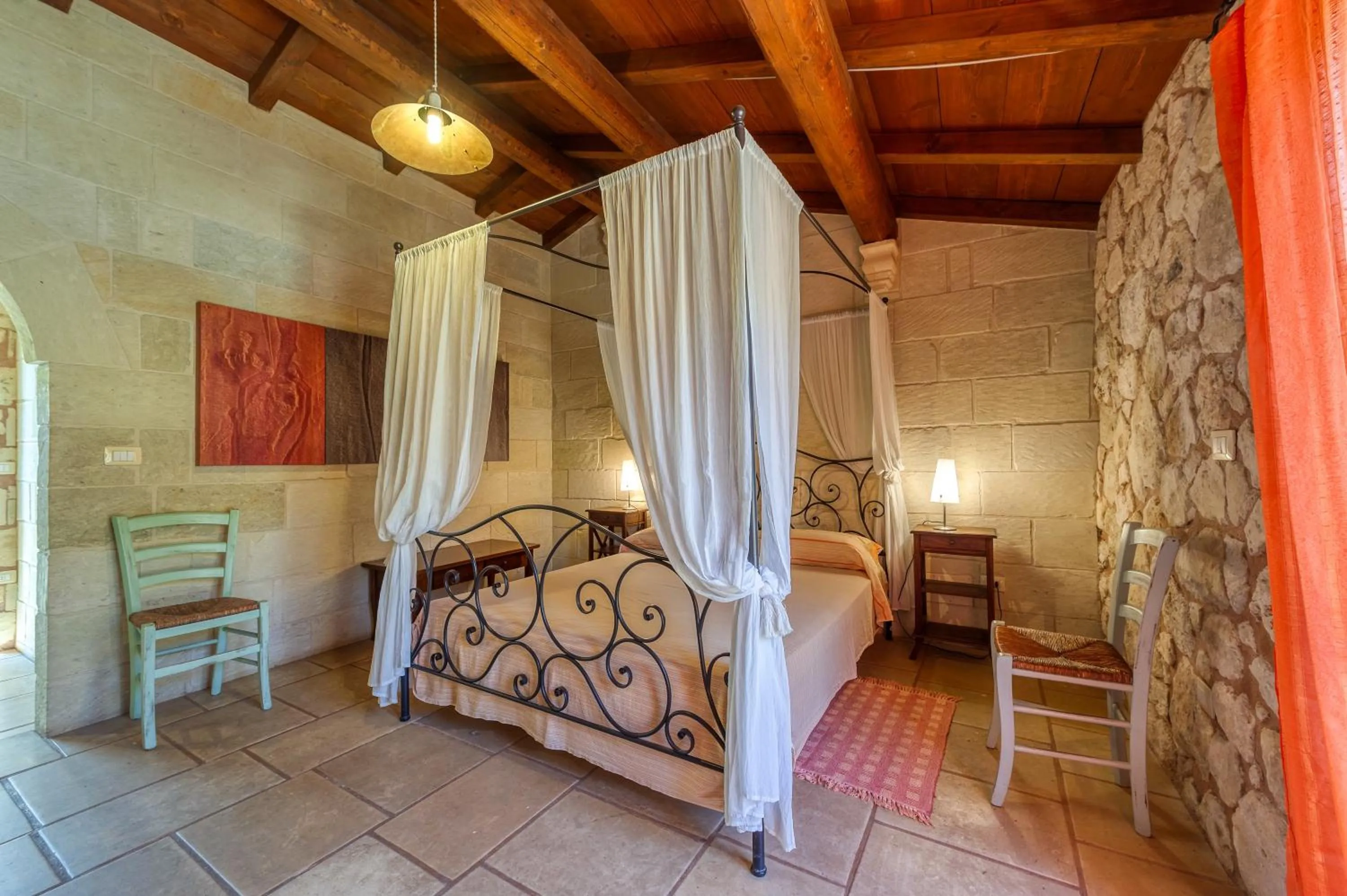 Living room, Bed in Masseria Copertini