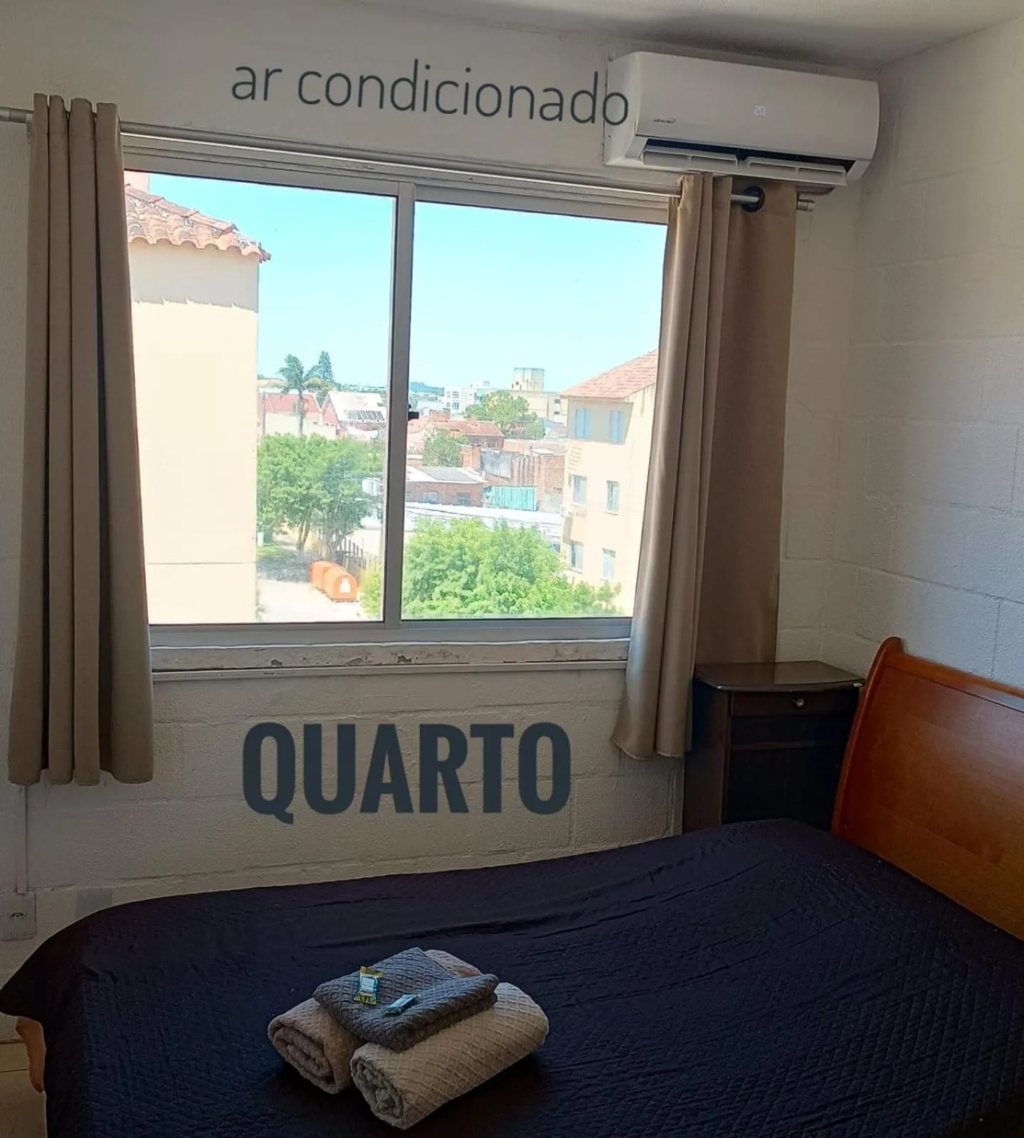 Bed in ApartamentoCentralAr CondicionadoEstacionamento