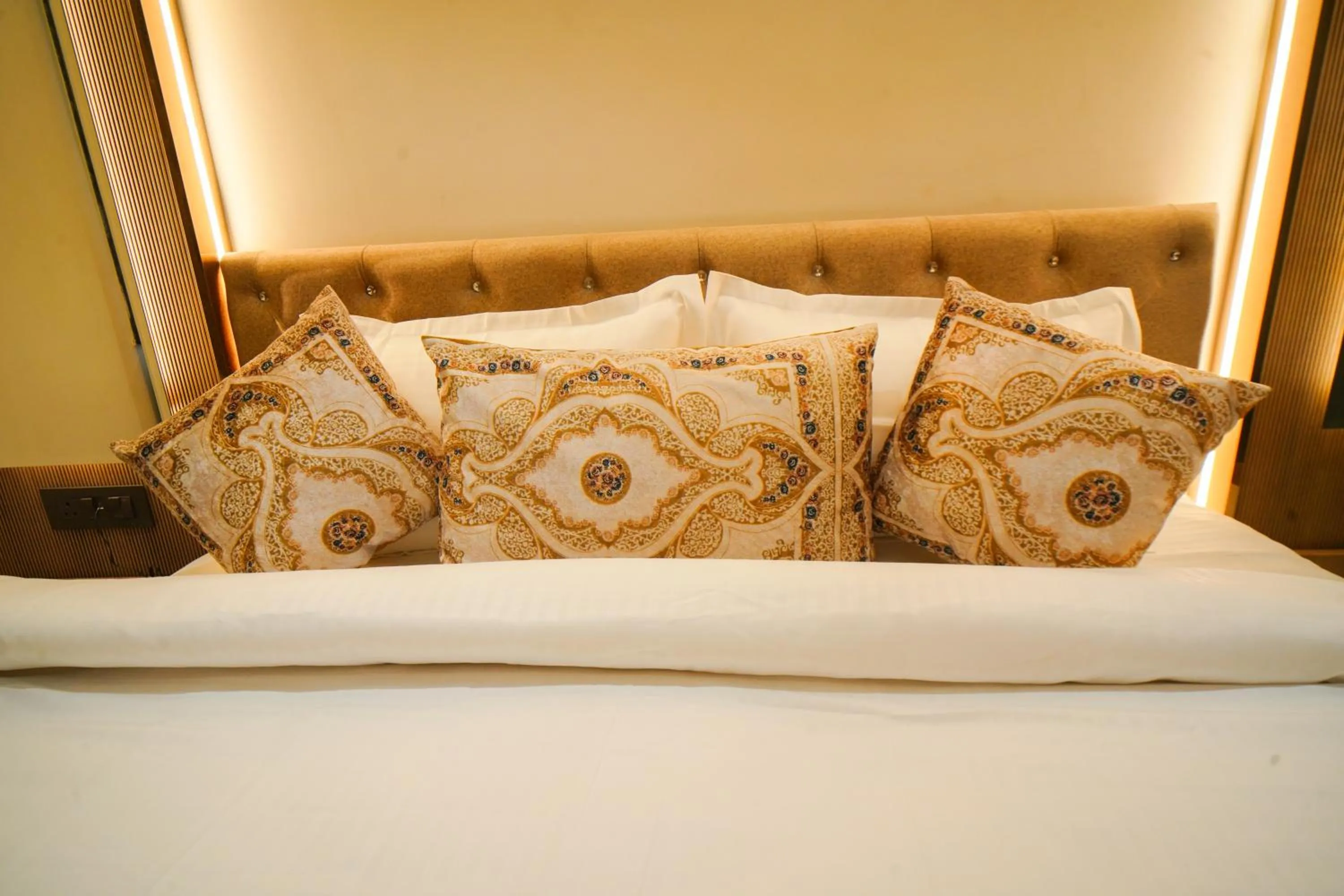 Bed in Hotel Ammison Inn & Suites