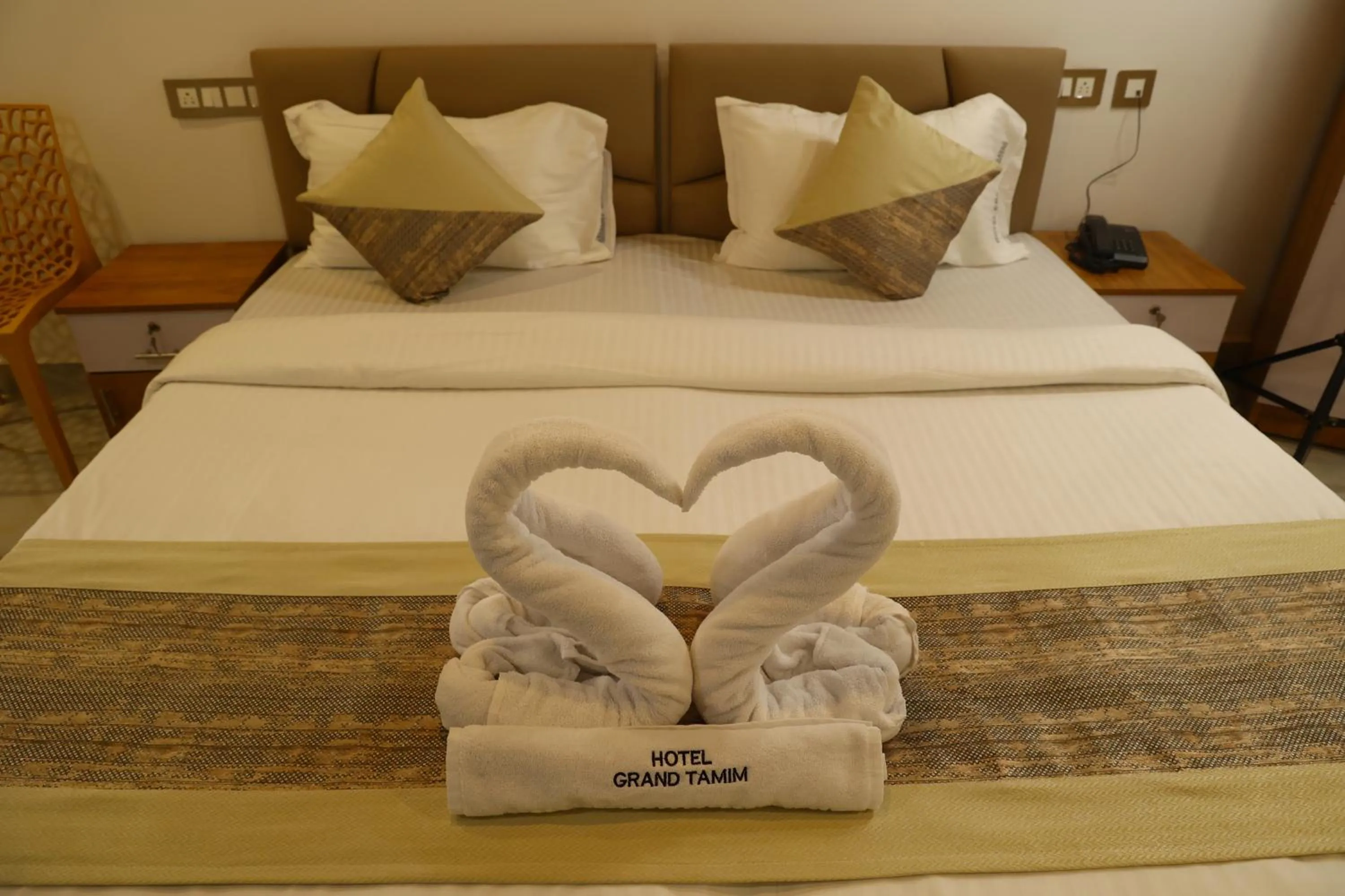 Bed in Grand Tamim Hotel