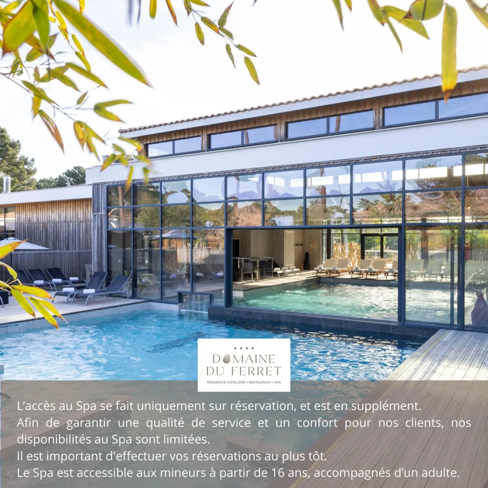 Spa and wellness centre/facilities in Domaine du Ferret Restaurant & Spa
