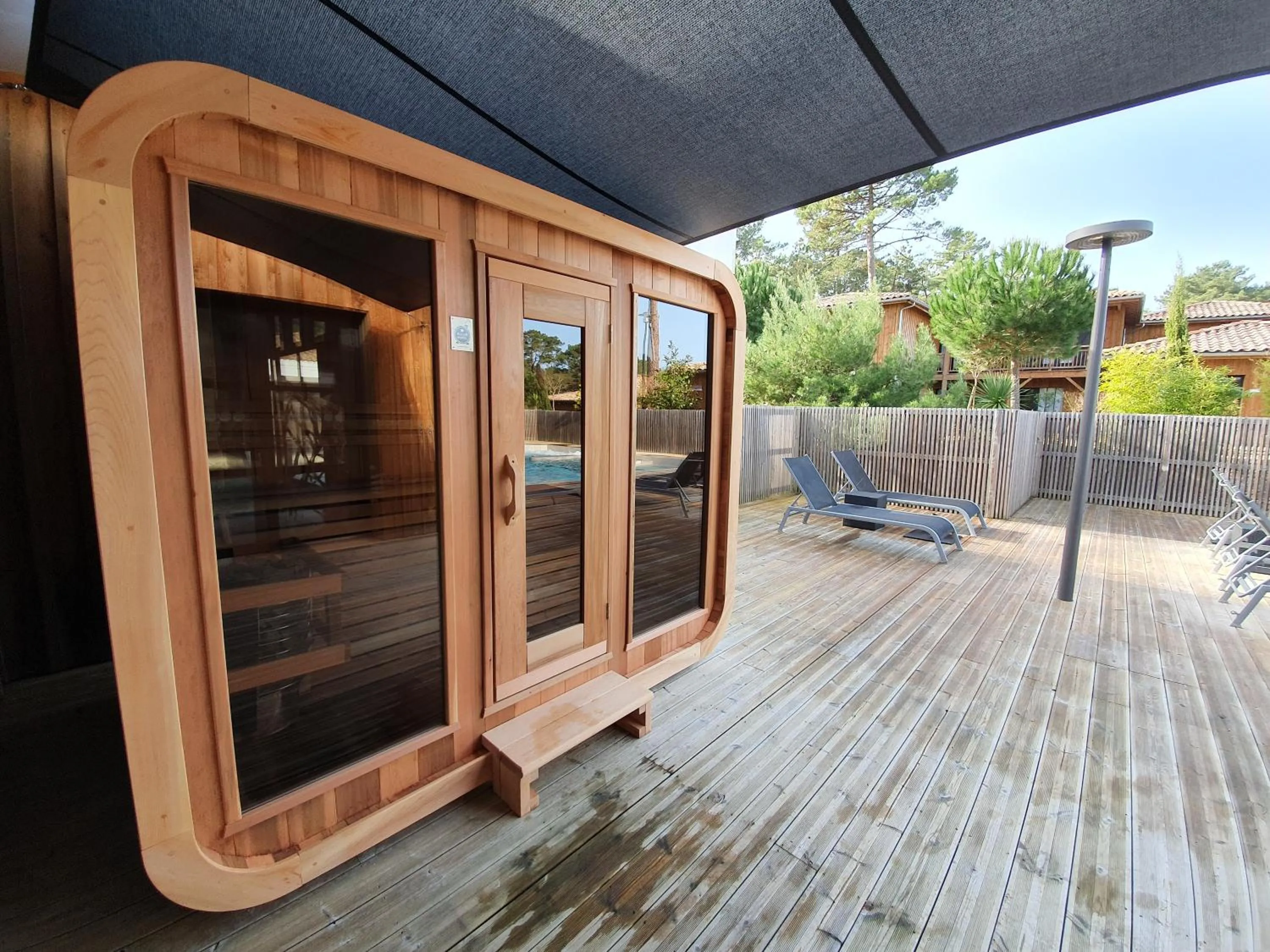Sauna in Domaine du Ferret Restaurant & Spa
