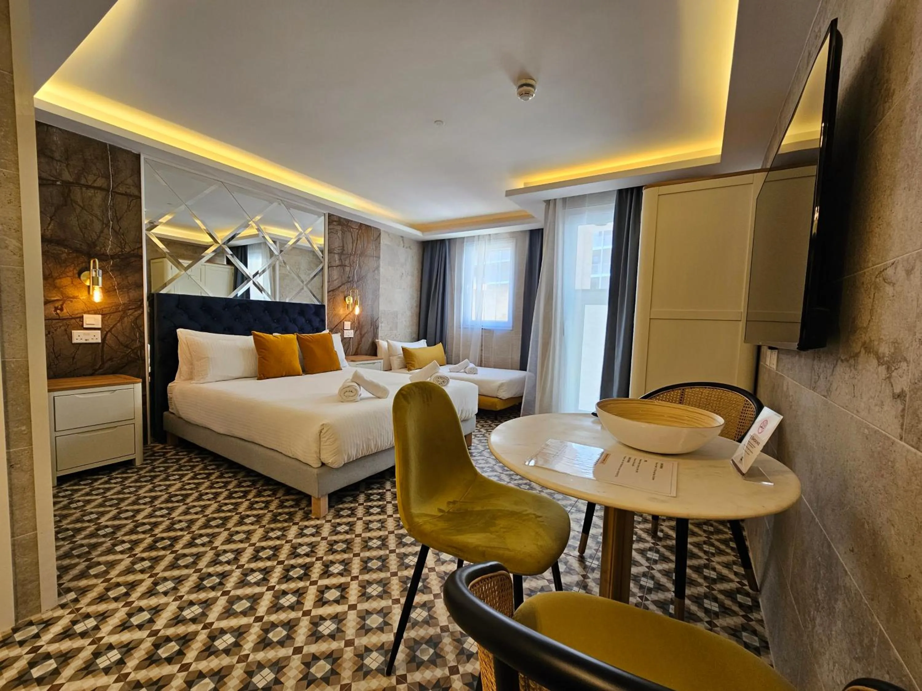 Bed in Balcony Hotel