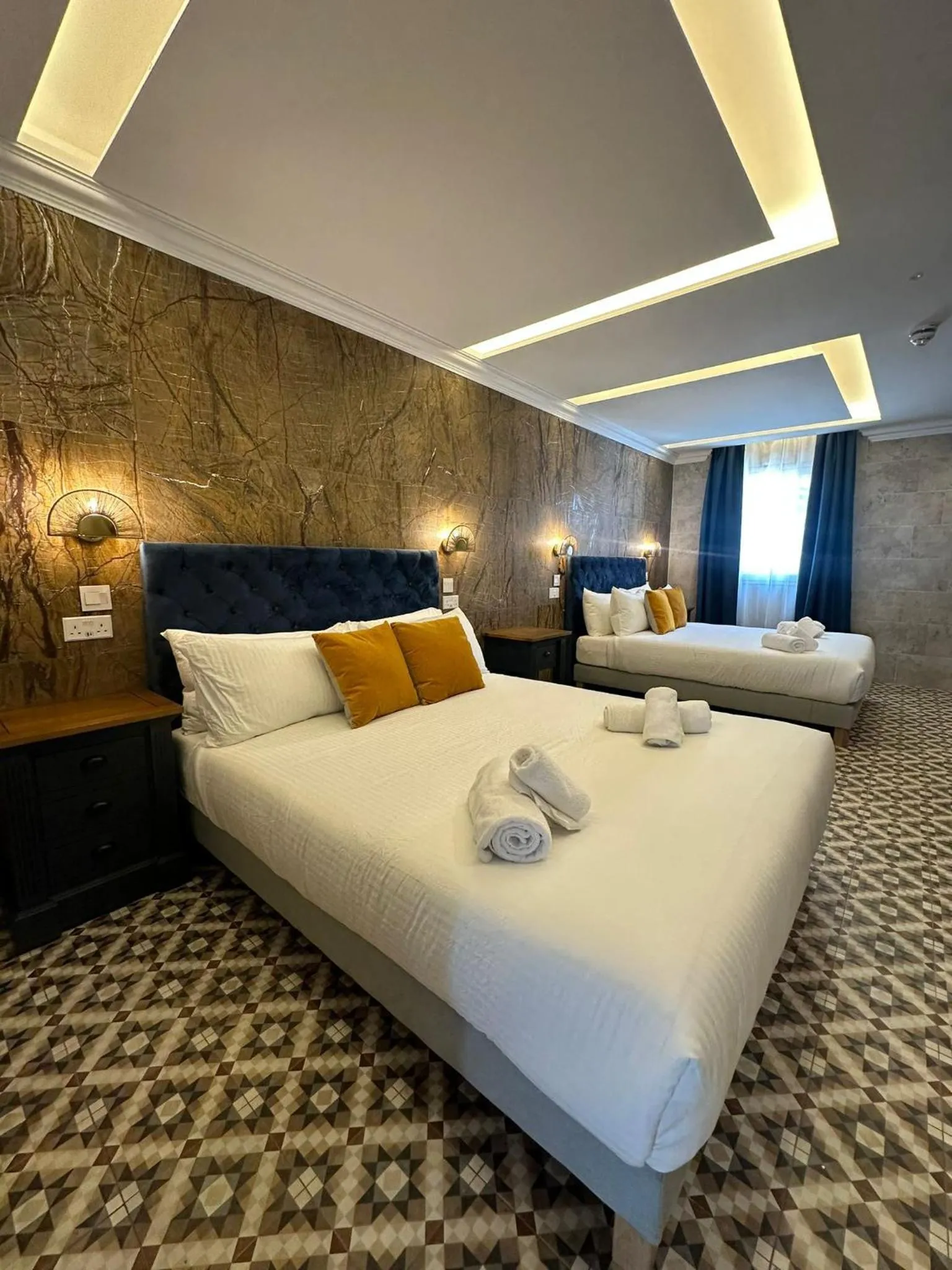 Bed in Balcony Hotel