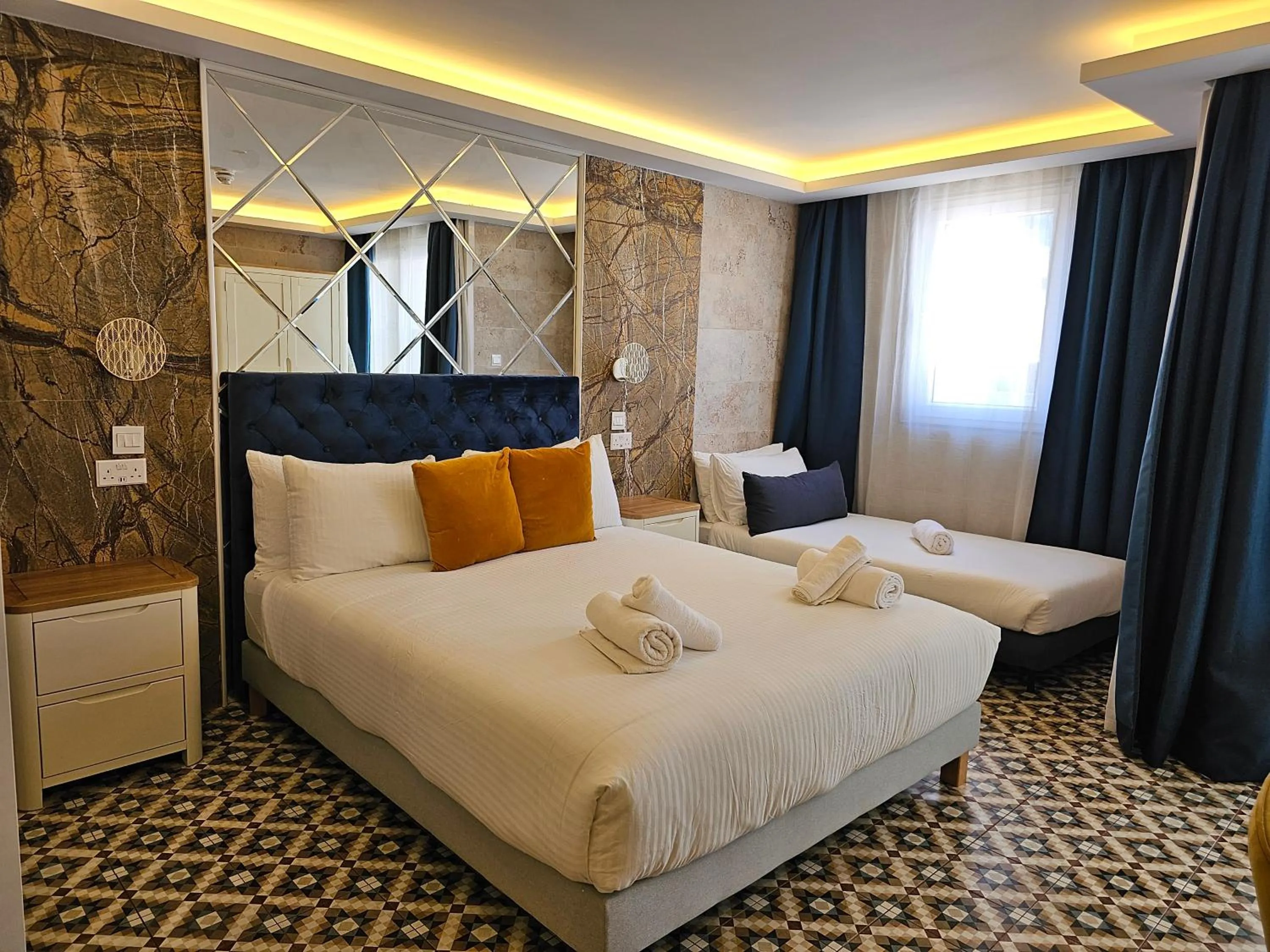 Bed in Balcony Hotel