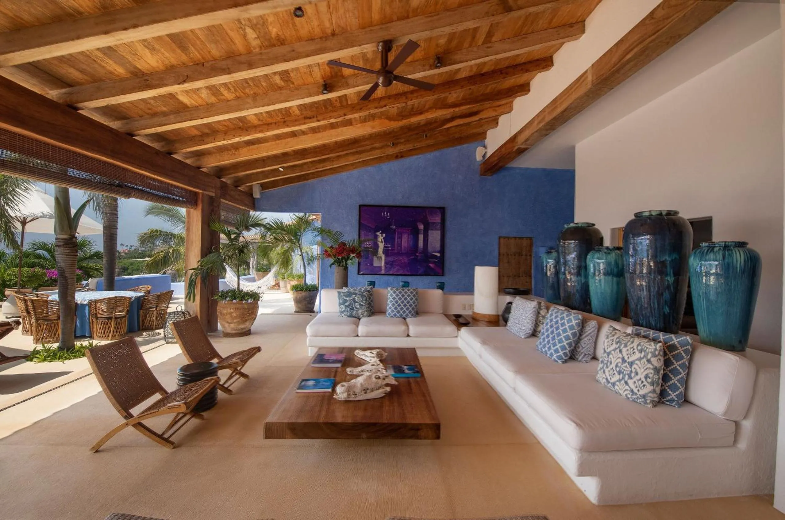 Living room in Casa Aries, Careyes