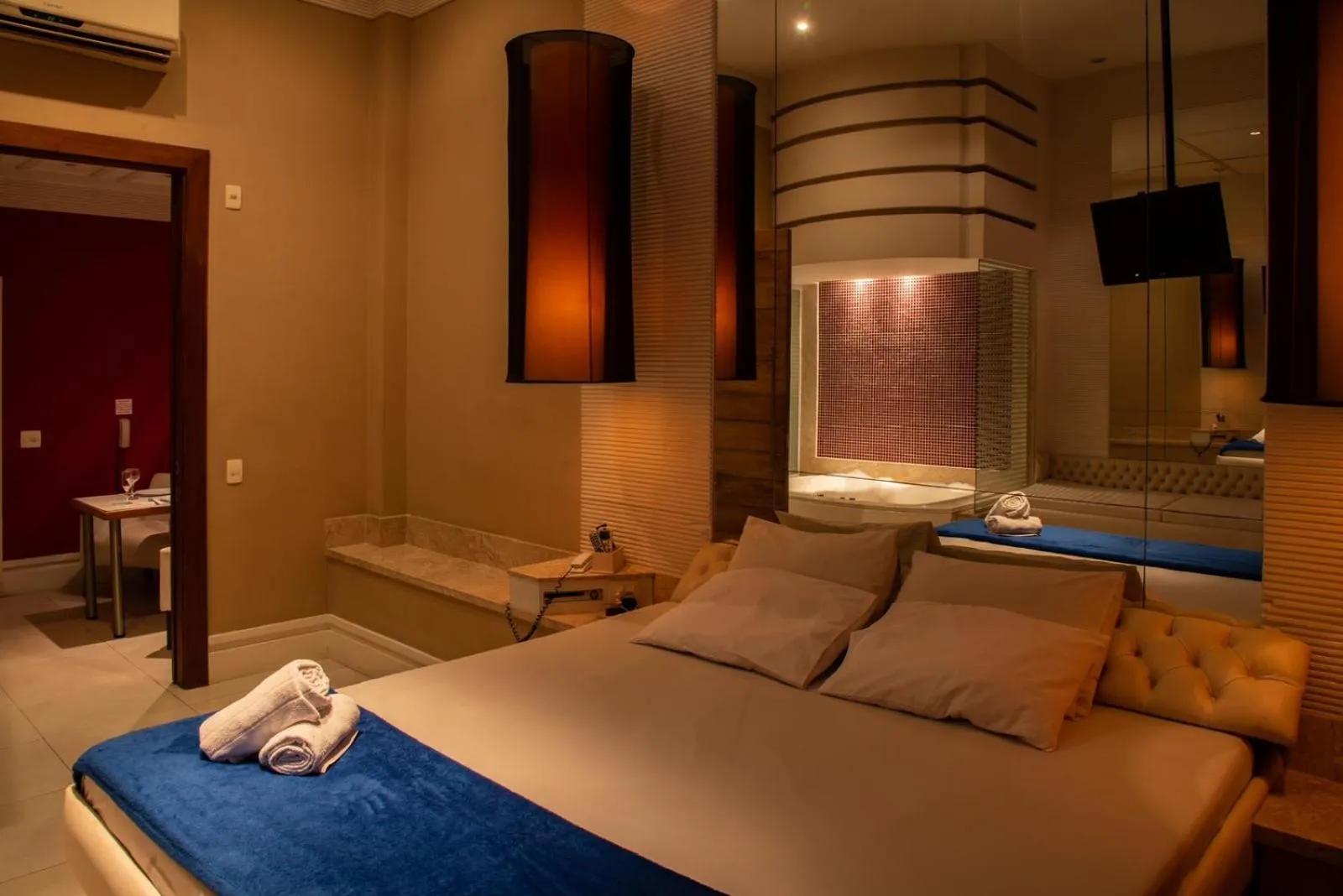 Bed in Hotel Villa Reggia