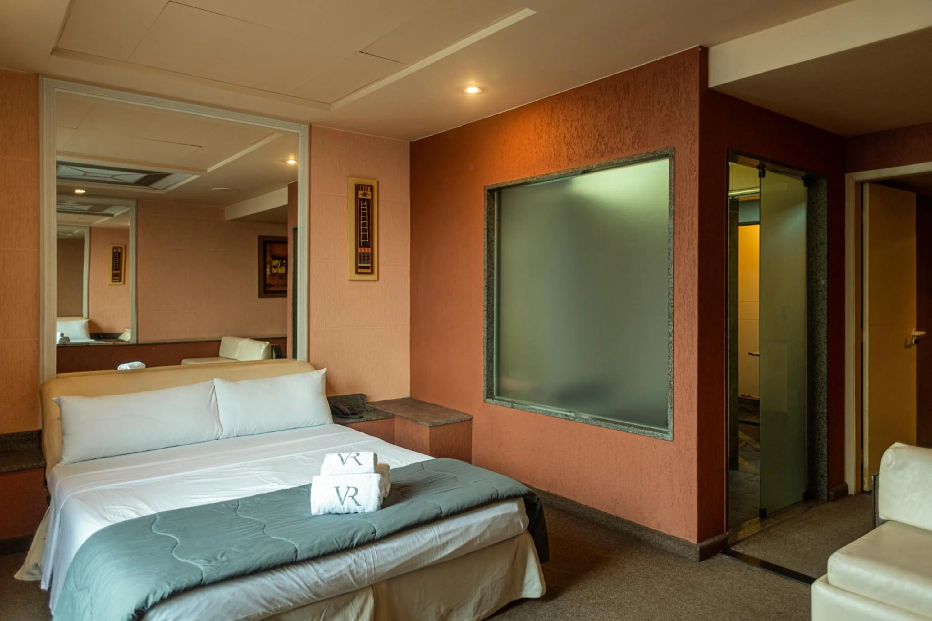 Bed in Hotel Villa Reggia