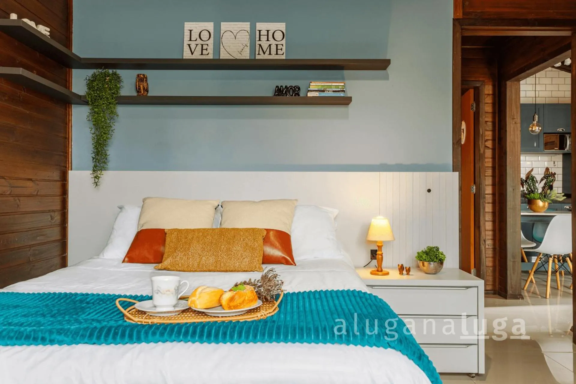 Bed in Ogram Houses espaço completo com jacuzzi + Praia