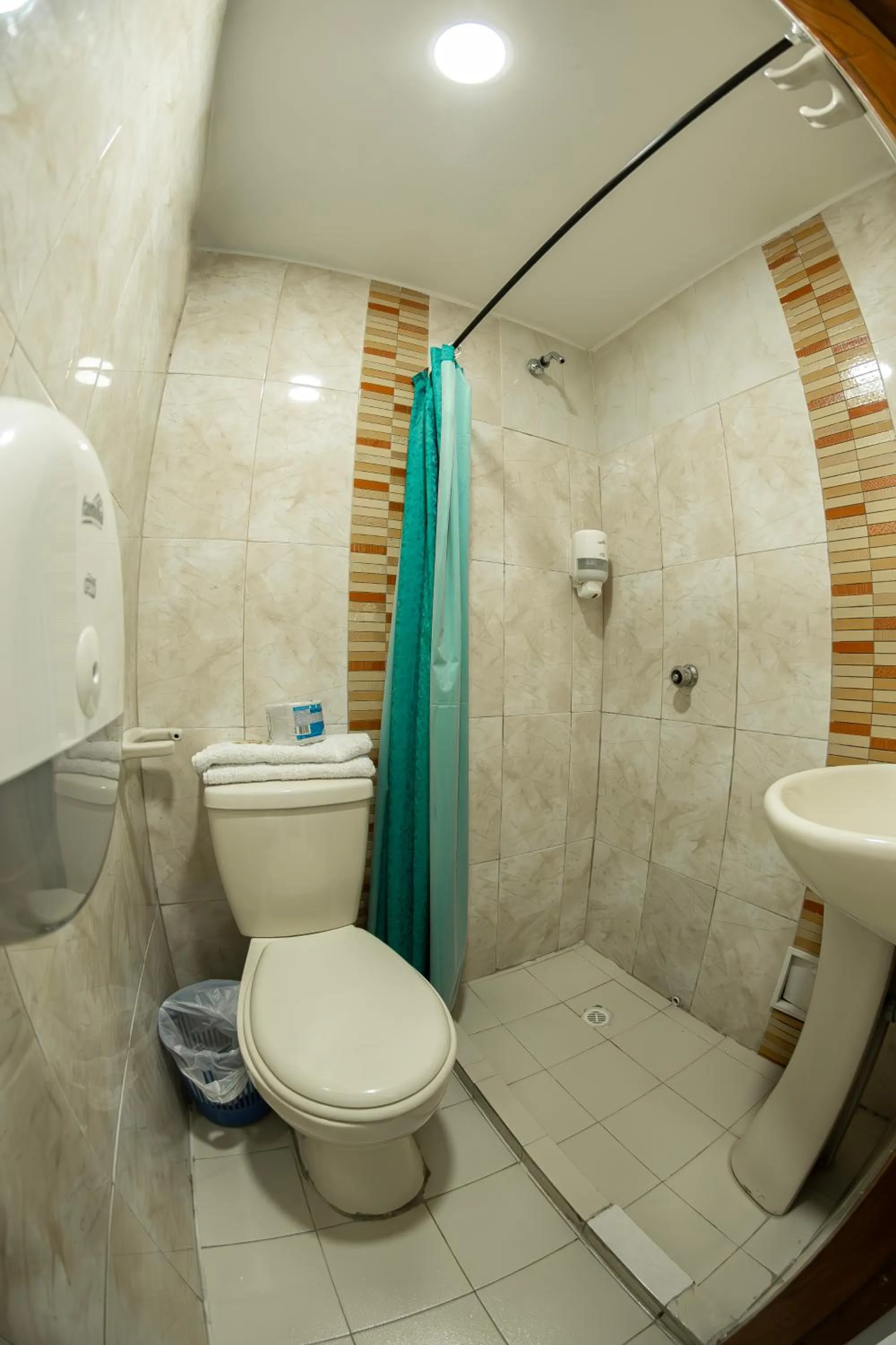 Shower in Hotel Santander Plaza