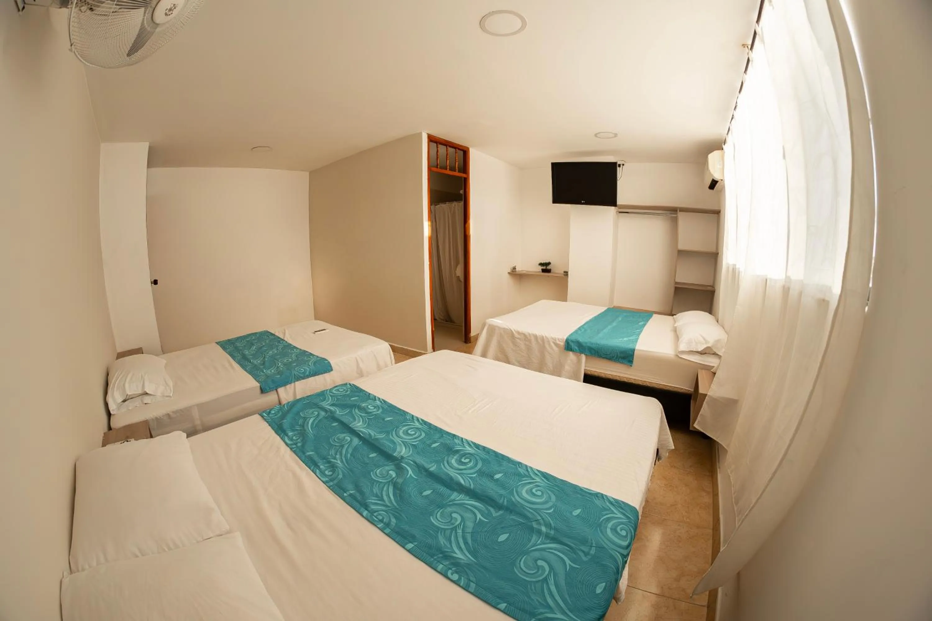 Bed in Hotel Santander Plaza