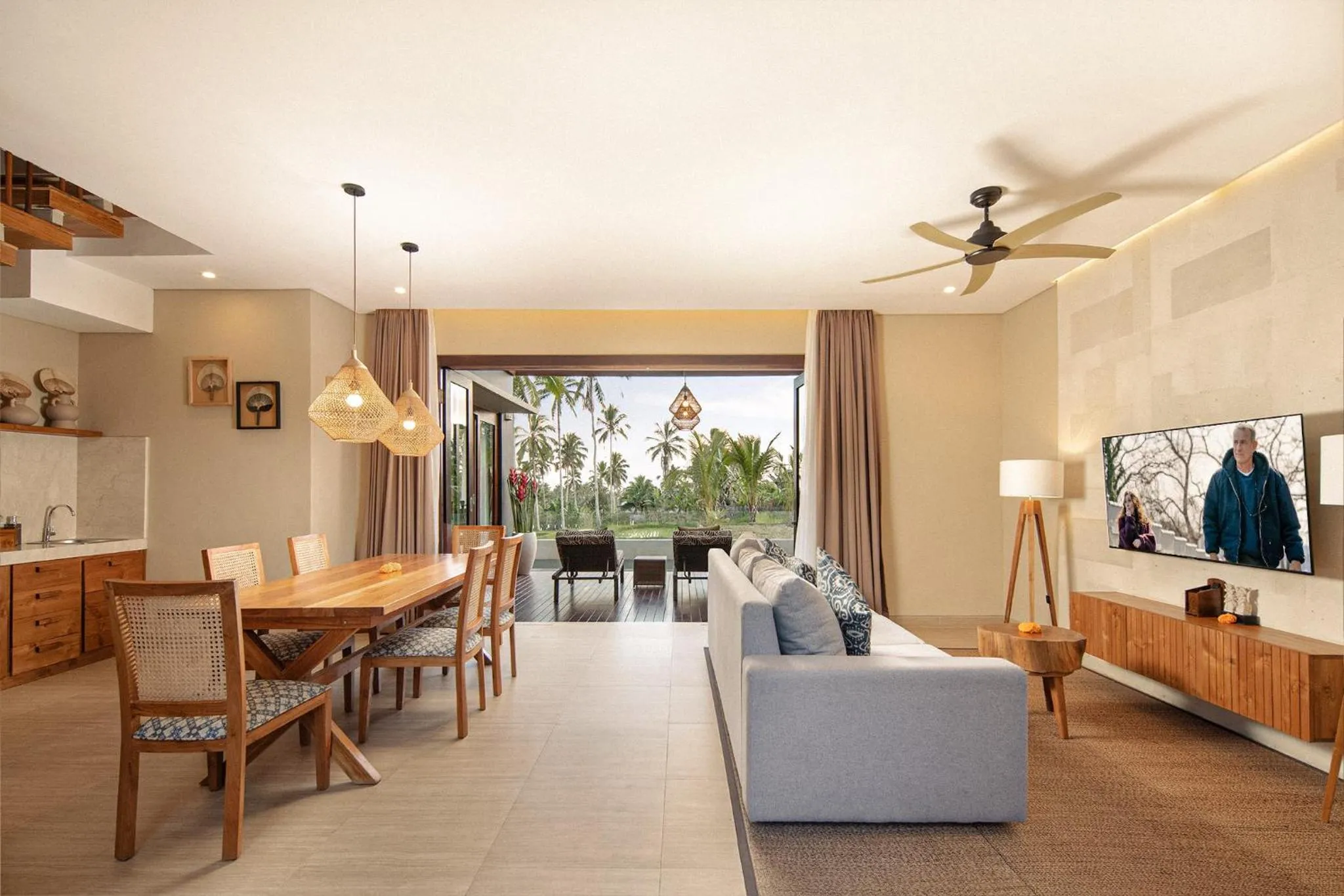 Living room in Khastana Hadi Tegallalang, Ubud