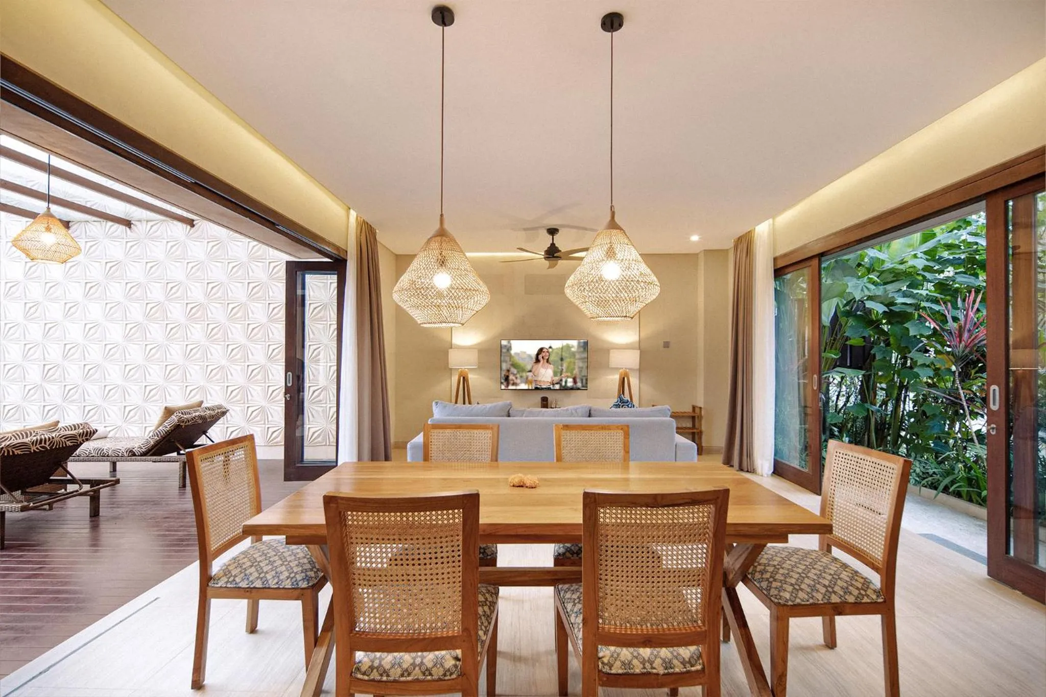 Living room in Khastana Hadi Tegallalang, Ubud