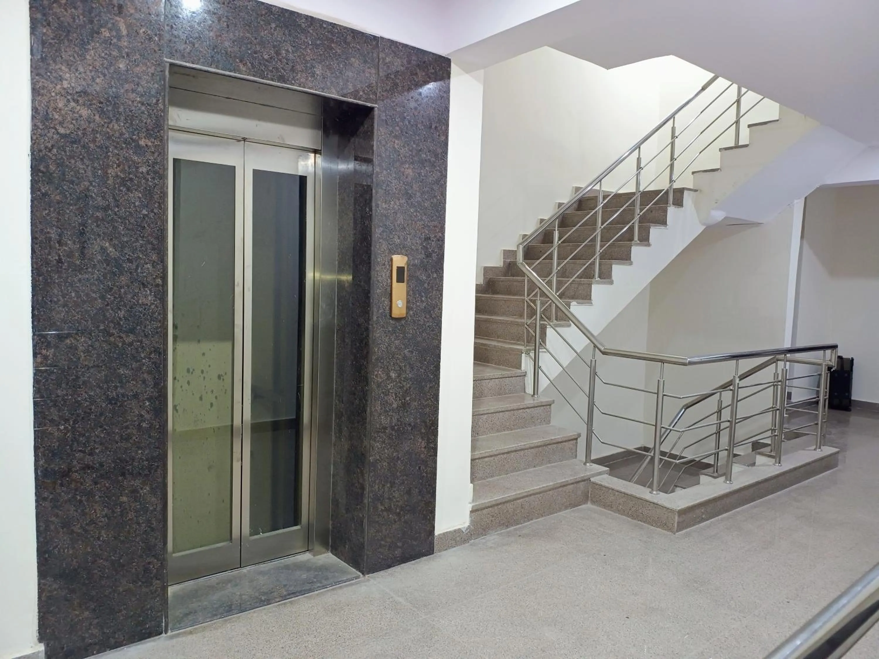 elevator in Hotel Krishna Tower