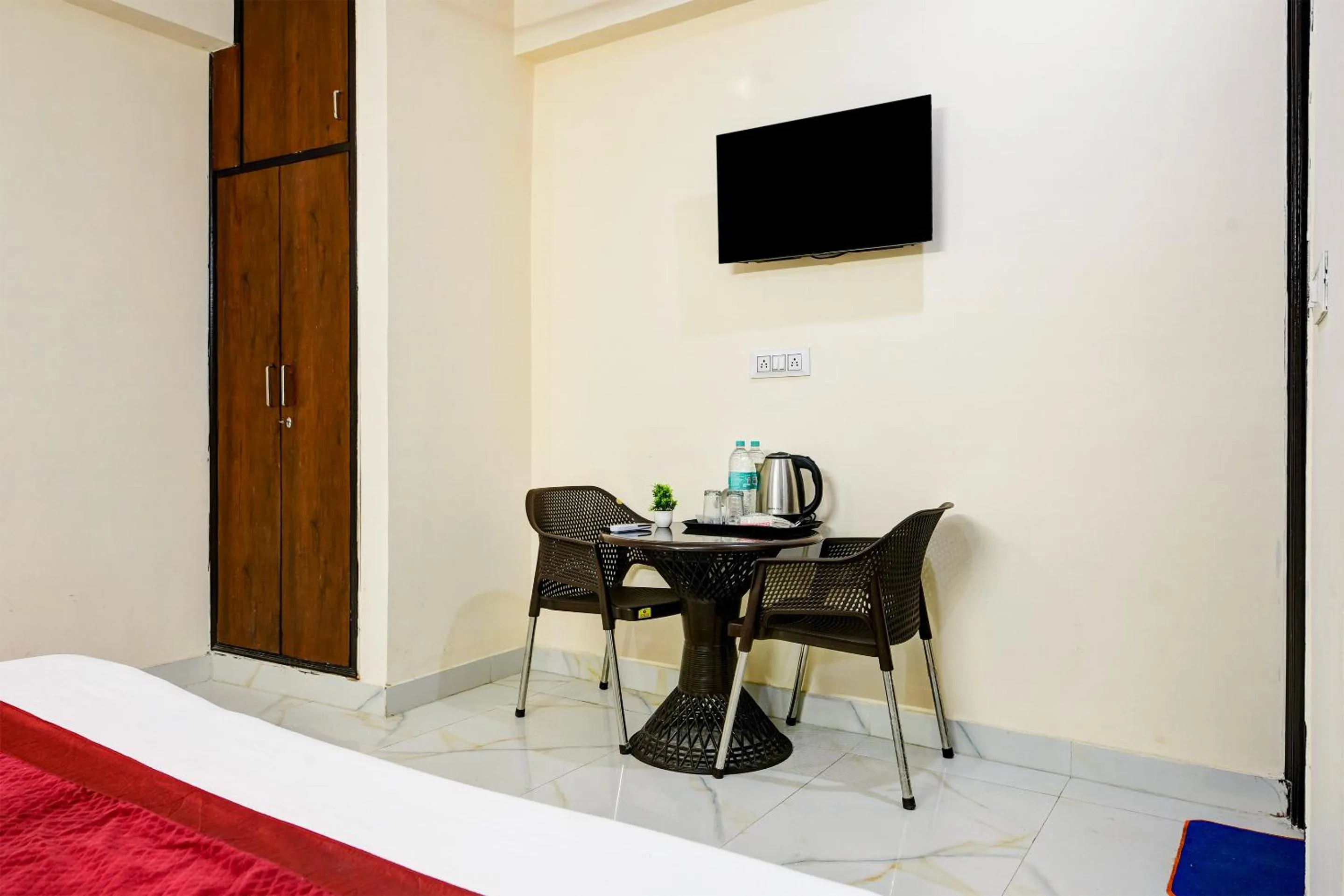 Seating area in Hotel Krishna Tower