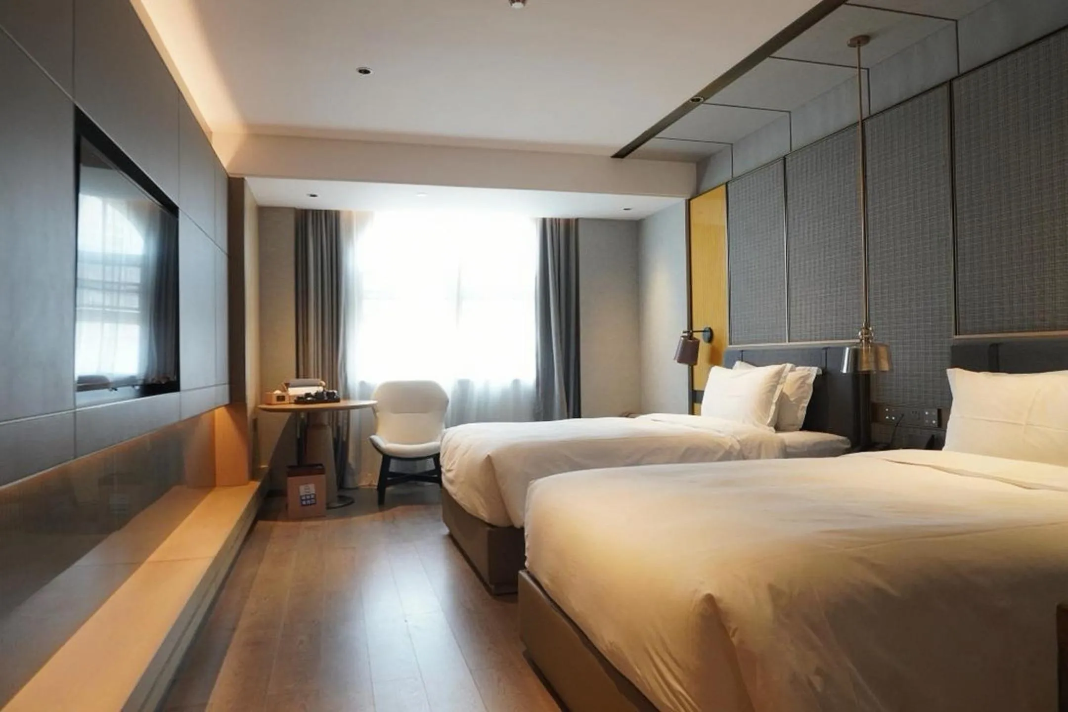 Liz Twin Room in LIZ International Hotel Panyu Ginza Shiqiao Metro Station Branch - Free Shuttle Bus to Canton Fair Complex During Canton Fair Period