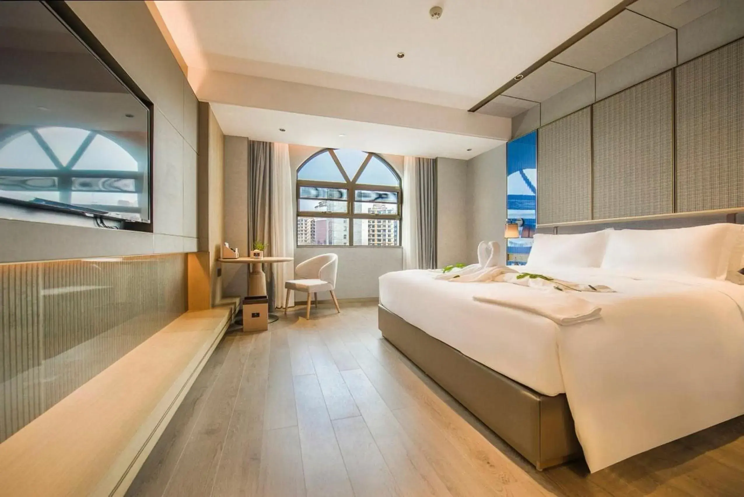 King Room in LIZ International Hotel Panyu Ginza Shiqiao Metro Station Branch - Free Shuttle Bus to Canton Fair Complex During Canton Fair Period King Room in LIZ International Hotel Panyu Ginza Shiqiao Metro Station Branch - Free Shuttle Bus to Canton Fair Complex During Canton Fair Period