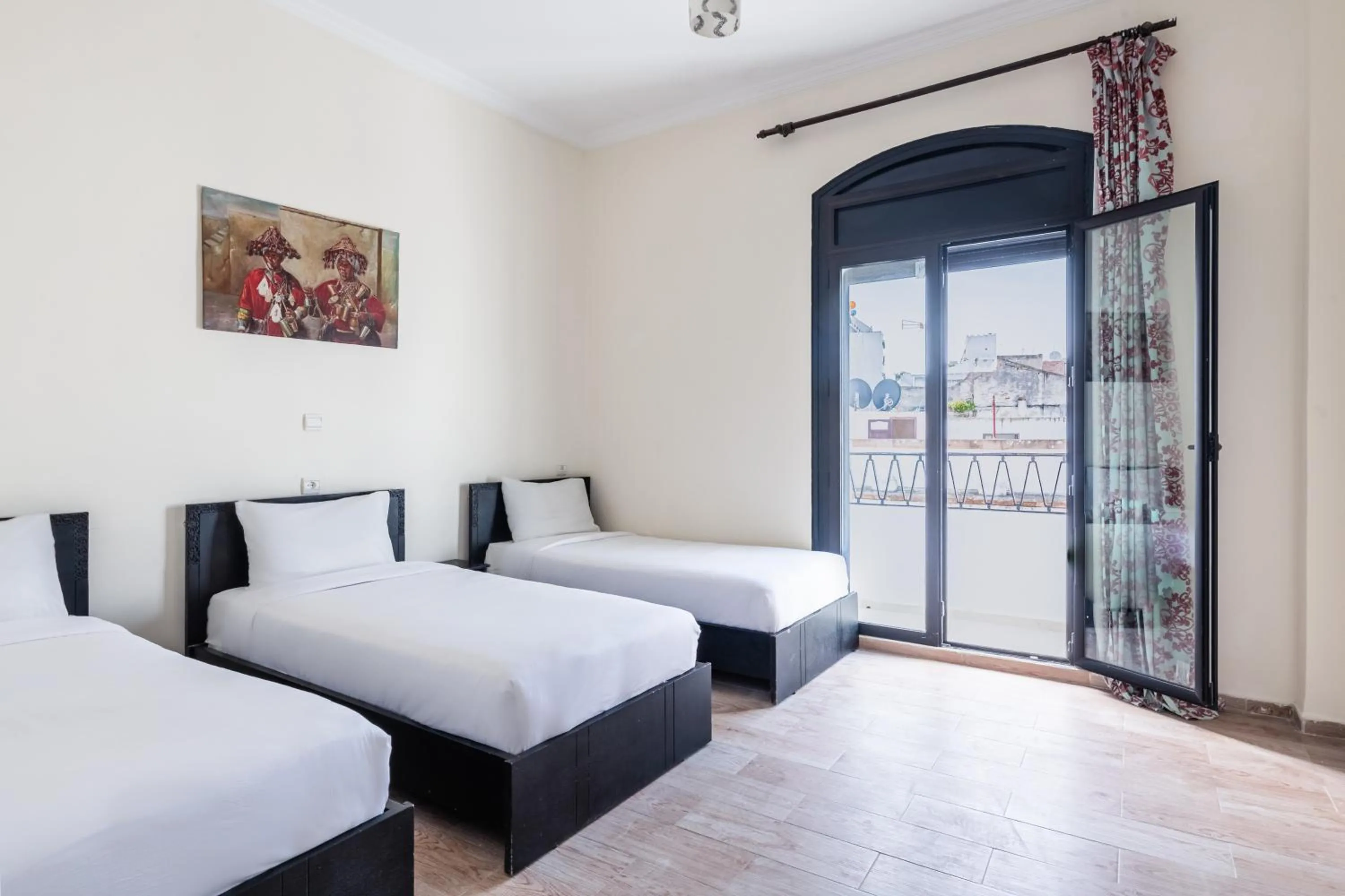 Bed in Hôtel Mauritania Center Tangier