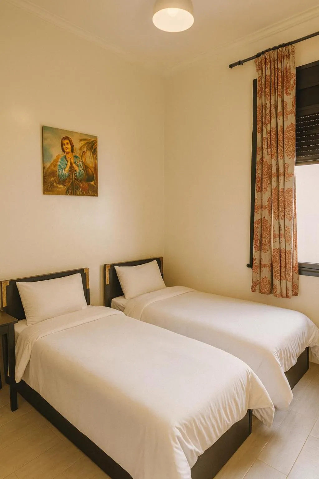 Bed in Hôtel Mauritania Center Tangier