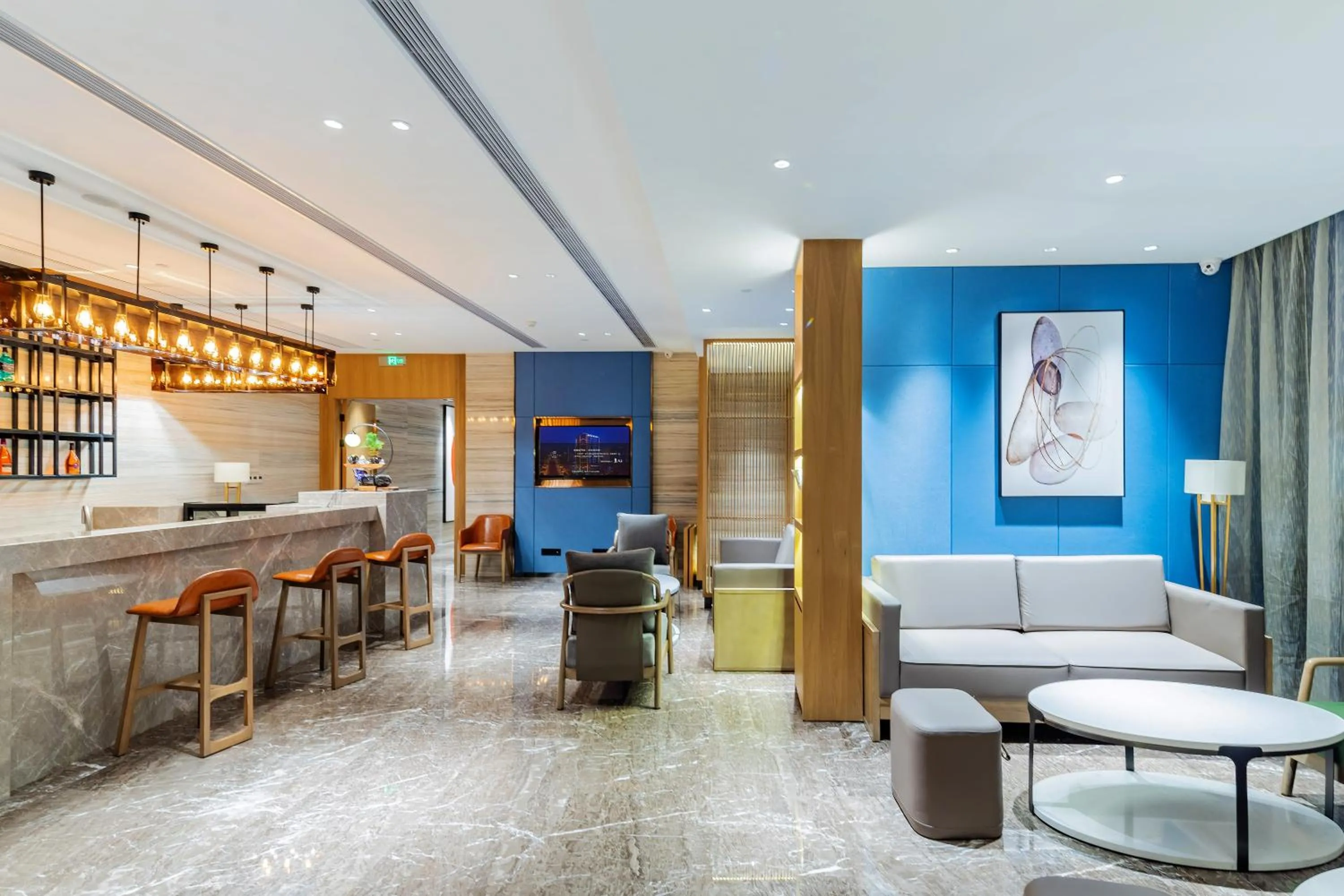 Lobby or reception in LIZ International Hotel Guangzhou Olympic Sports Center