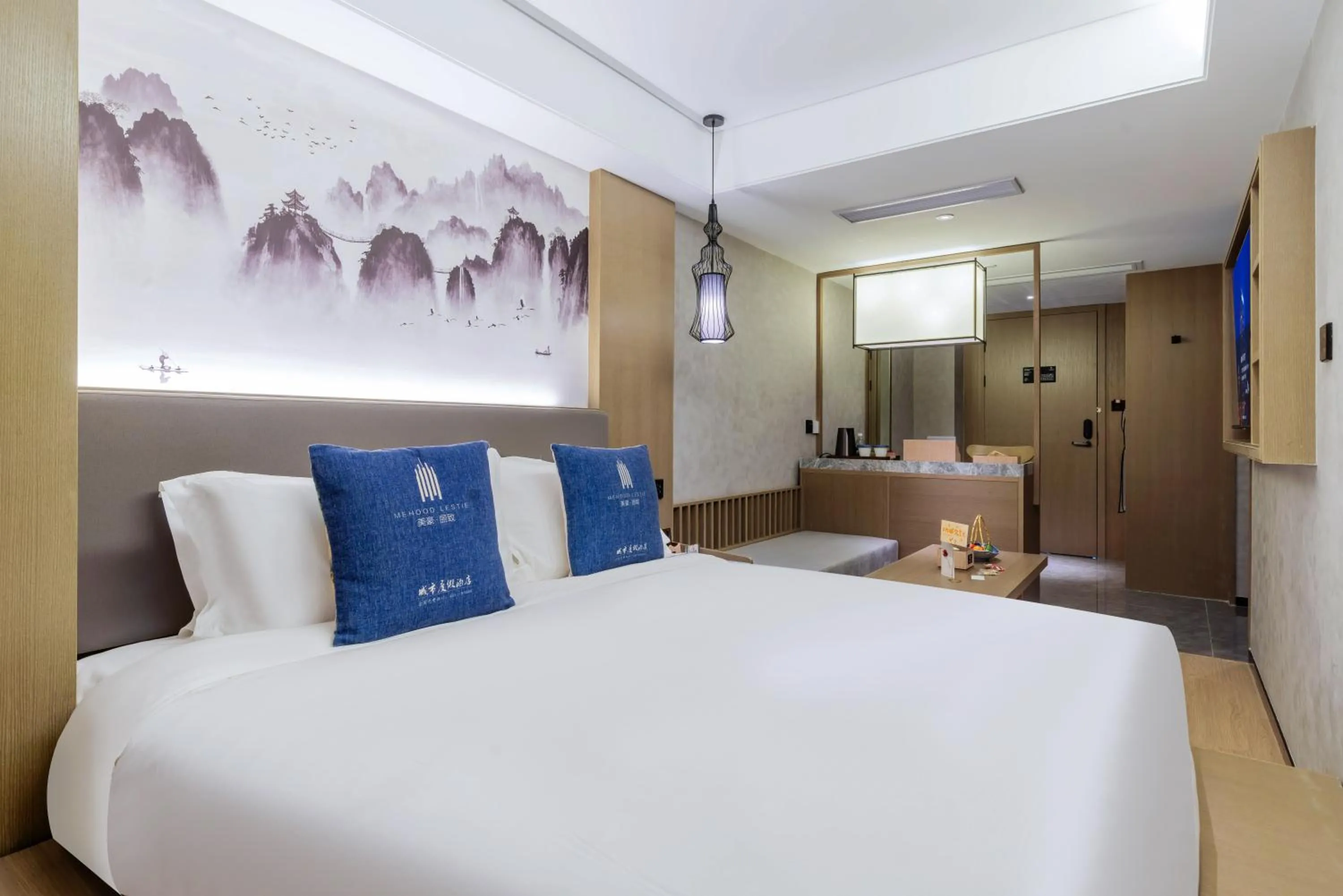 Bed in LIZ International Hotel Guangzhou Olympic Sports Center