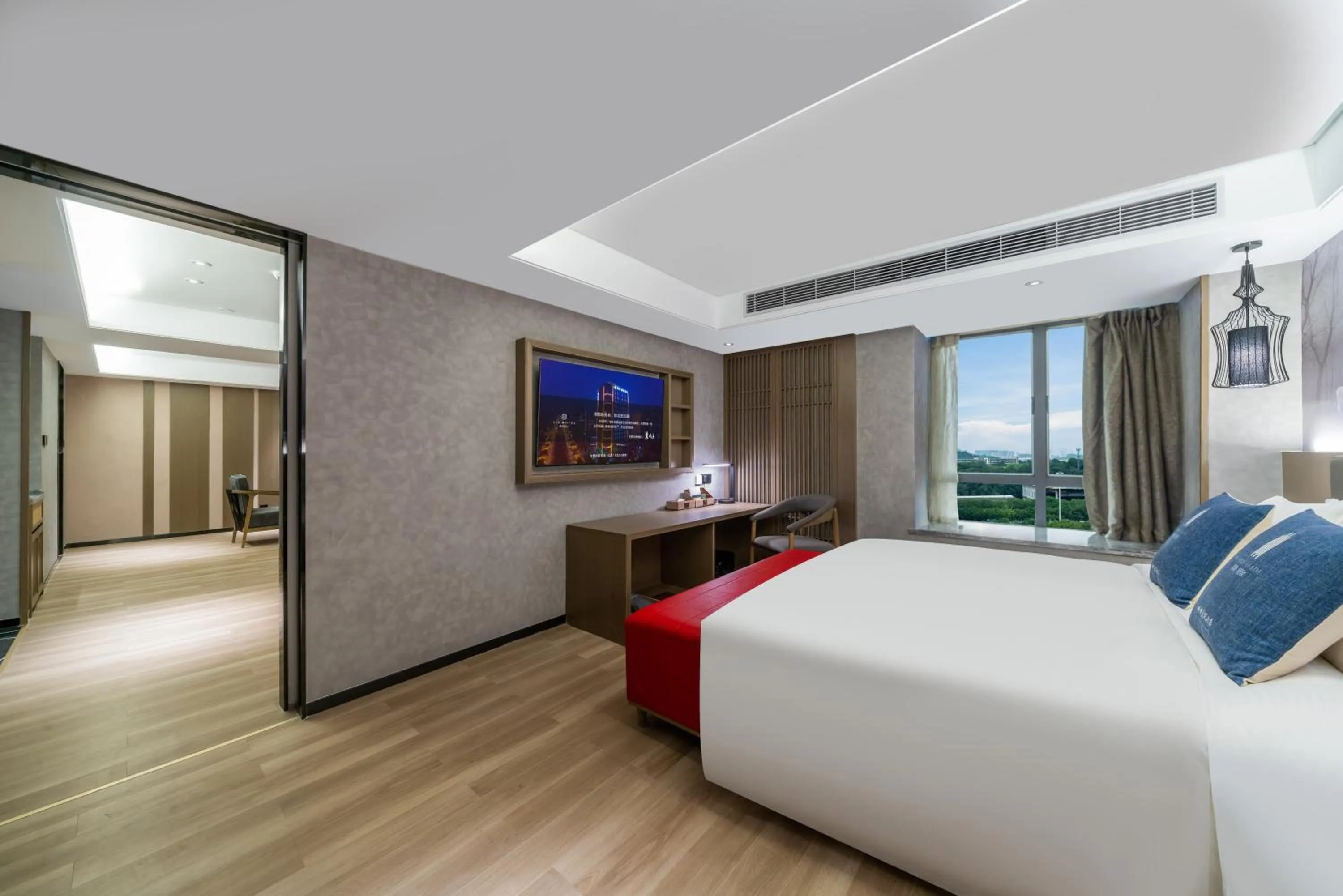 Bed in LIZ International Hotel Guangzhou Olympic Sports Center