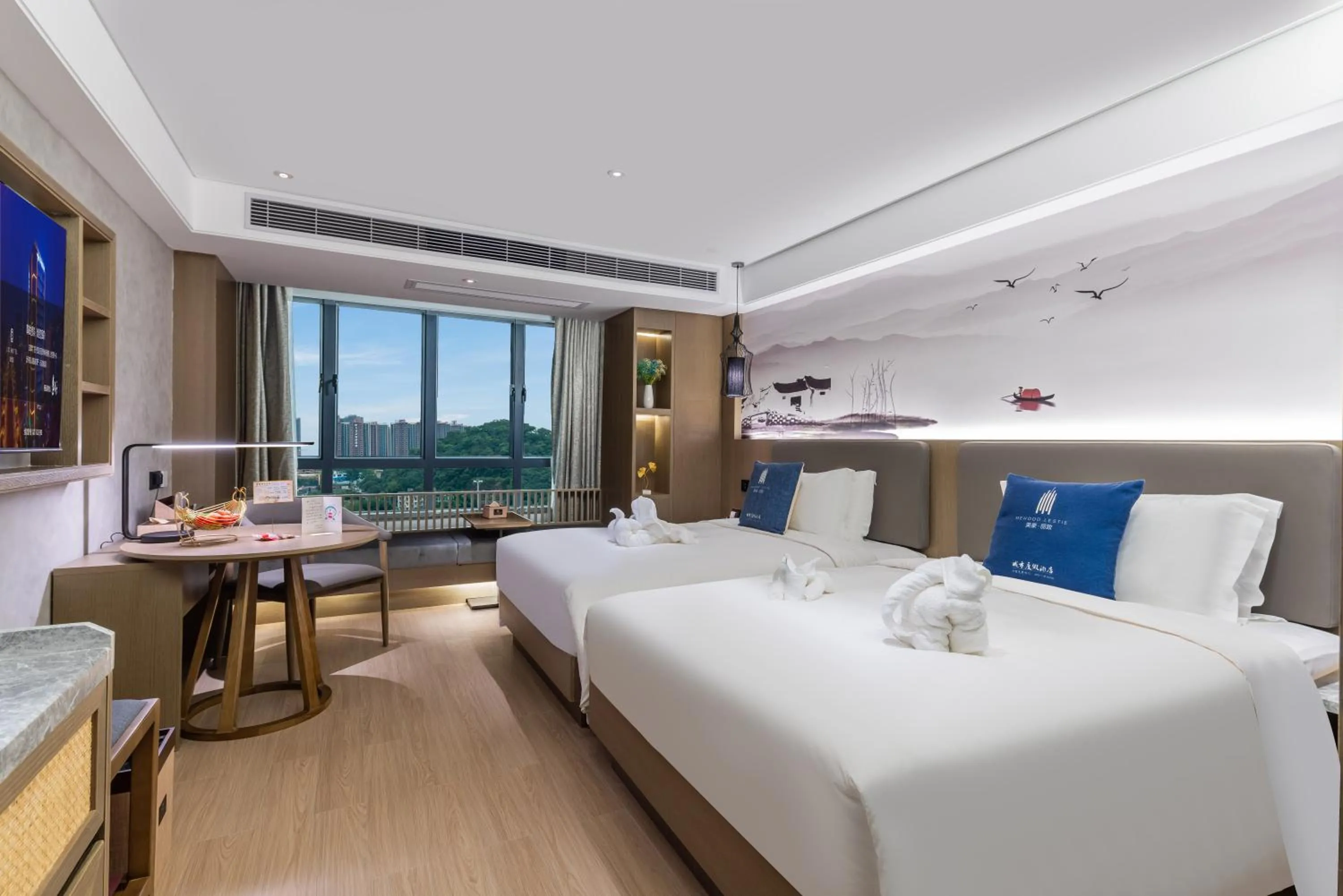 Bed in LIZ International Hotel Guangzhou Olympic Sports Center
