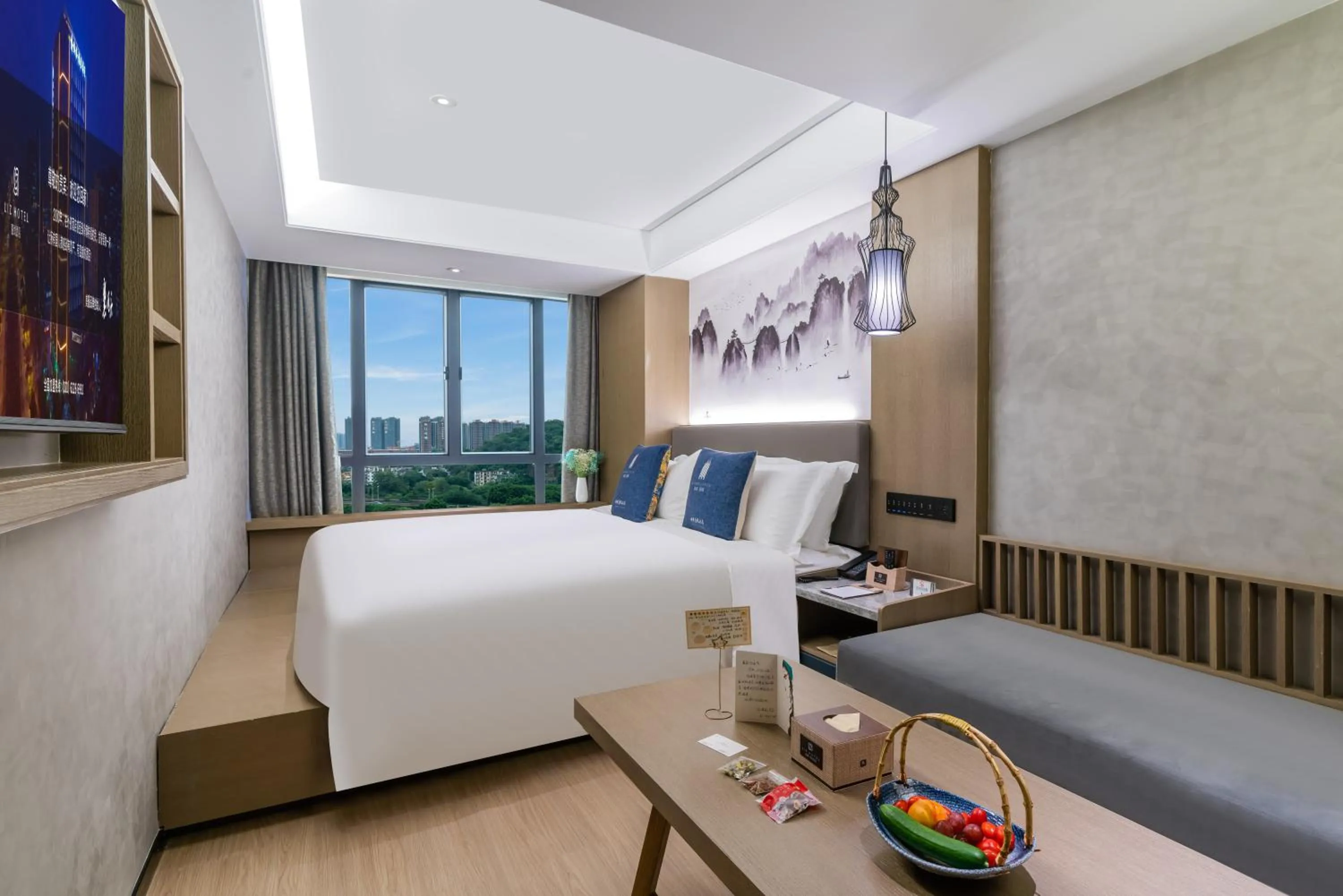 Bed in LIZ International Hotel Guangzhou Olympic Sports Center