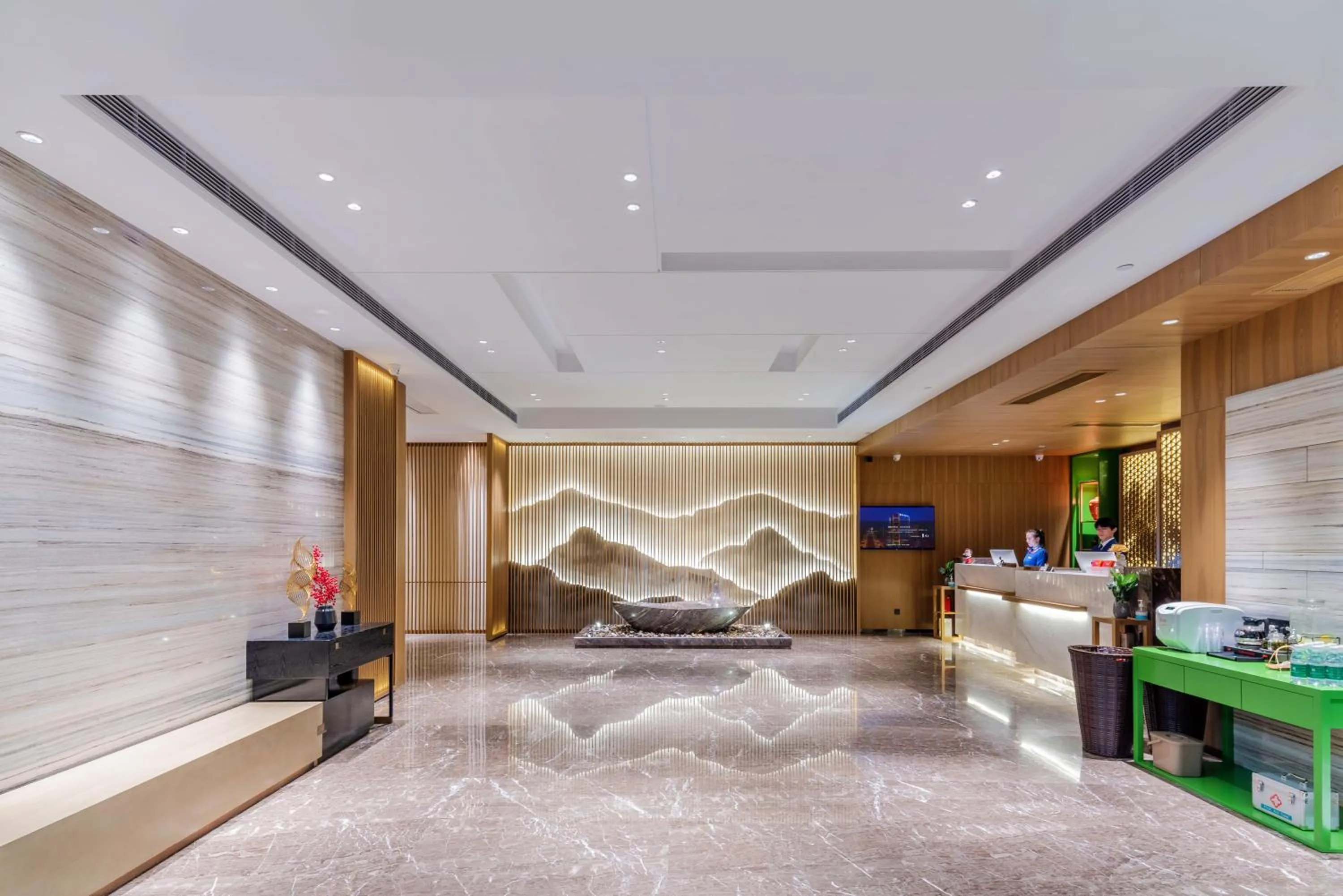 Lobby or reception in LIZ International Hotel Guangzhou Olympic Sports Center