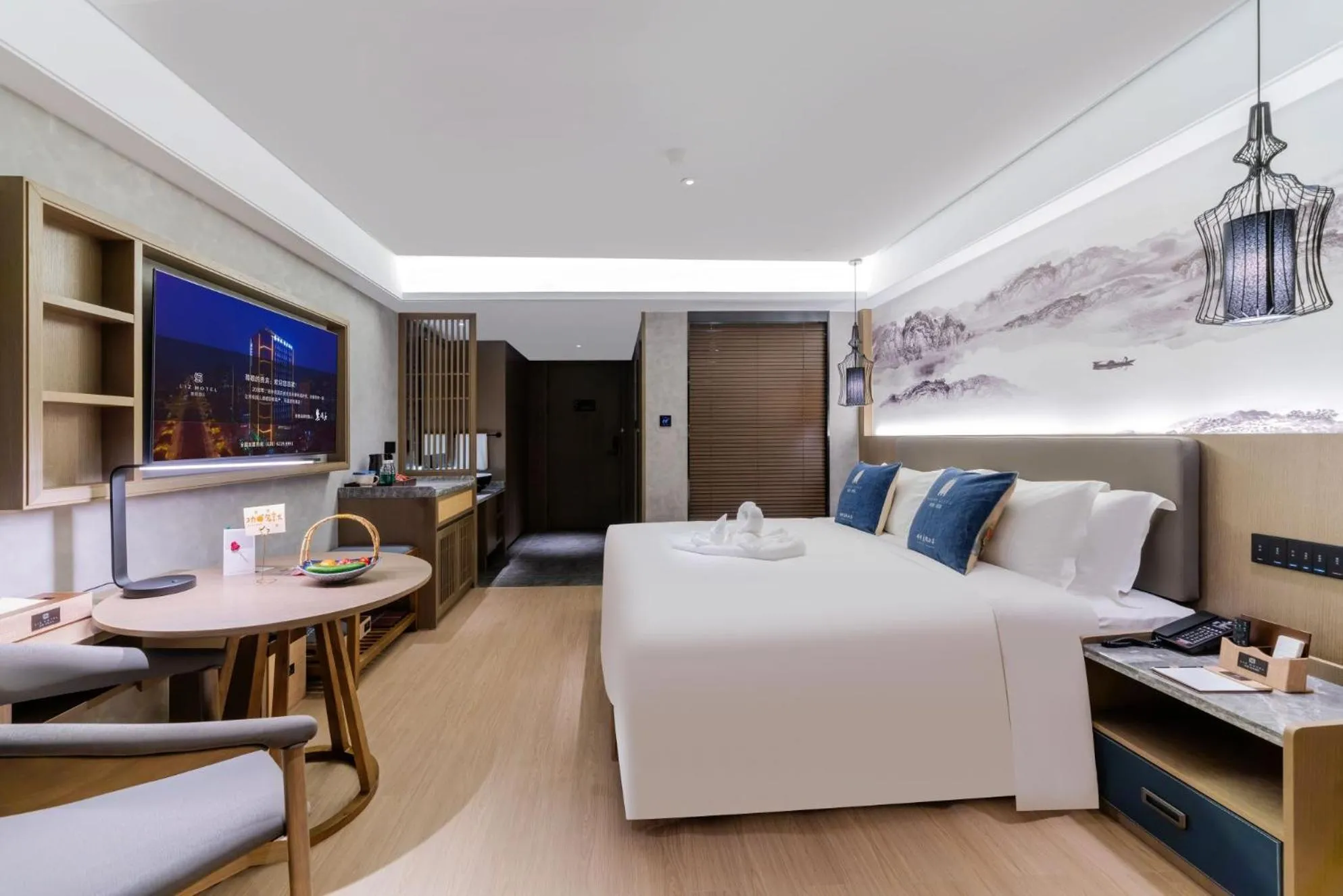 Bed in LIZ International Hotel Guangzhou Olympic Sports Center