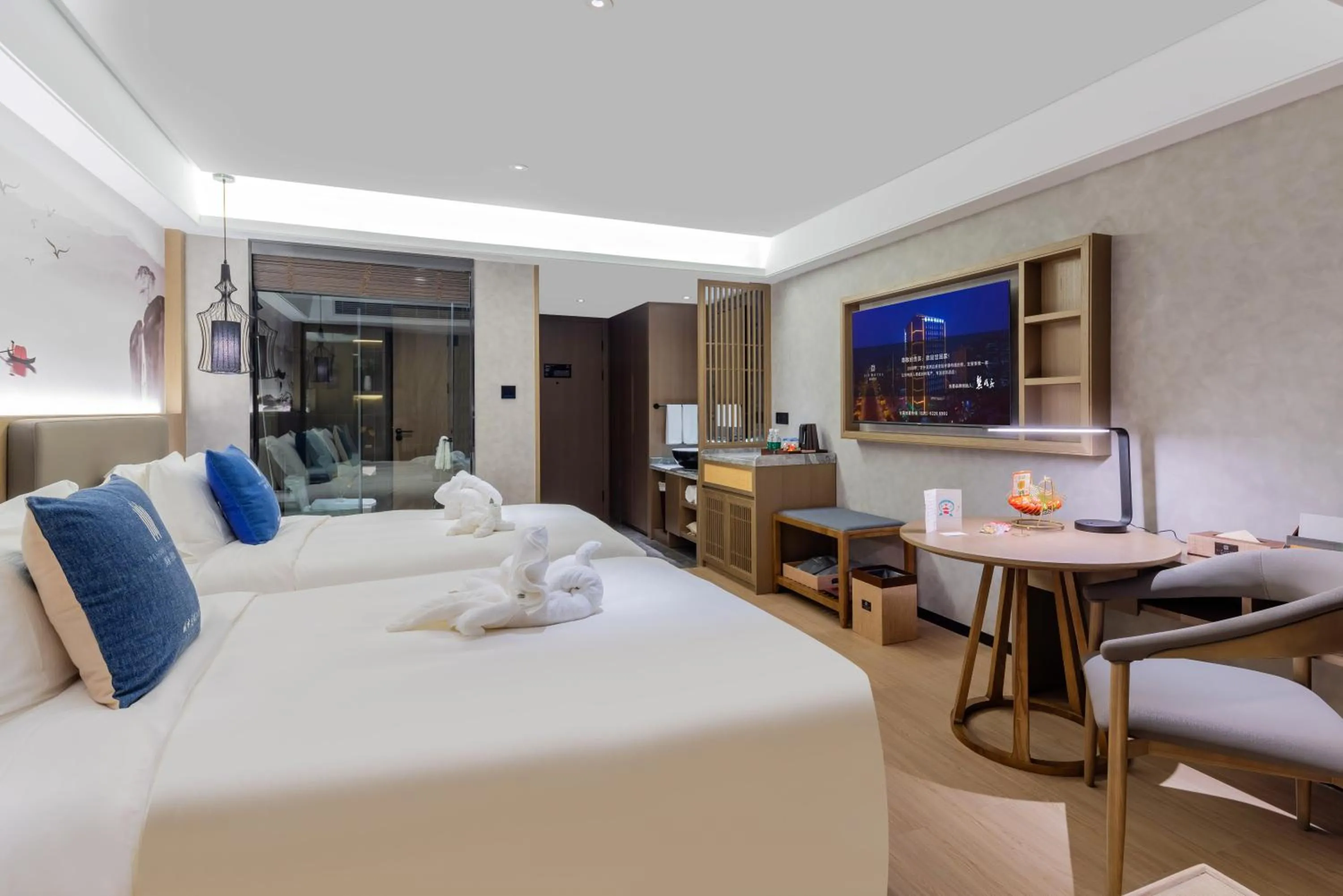 Bed in LIZ International Hotel Guangzhou Olympic Sports Center