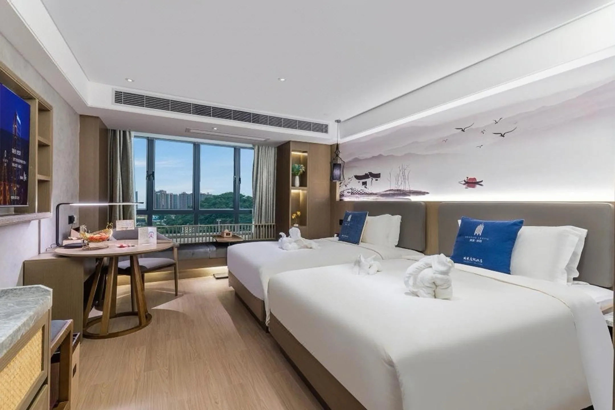 Bed in LIZ International Hotel Guangzhou Olympic Sports Center