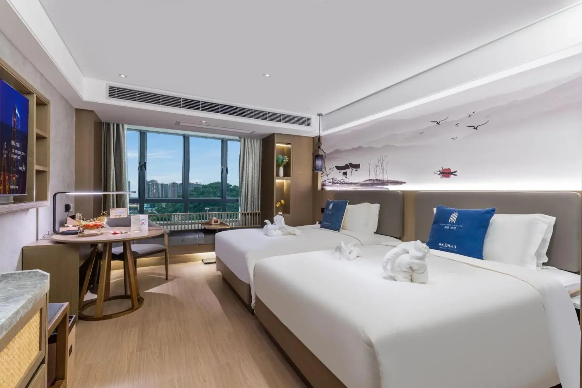 Deluxe Twin Room in LIZ International Hotel Guangzhou Olympic Sports Center Deluxe Twin Room in LIZ International Hotel Guangzhou Olympic Sports Center