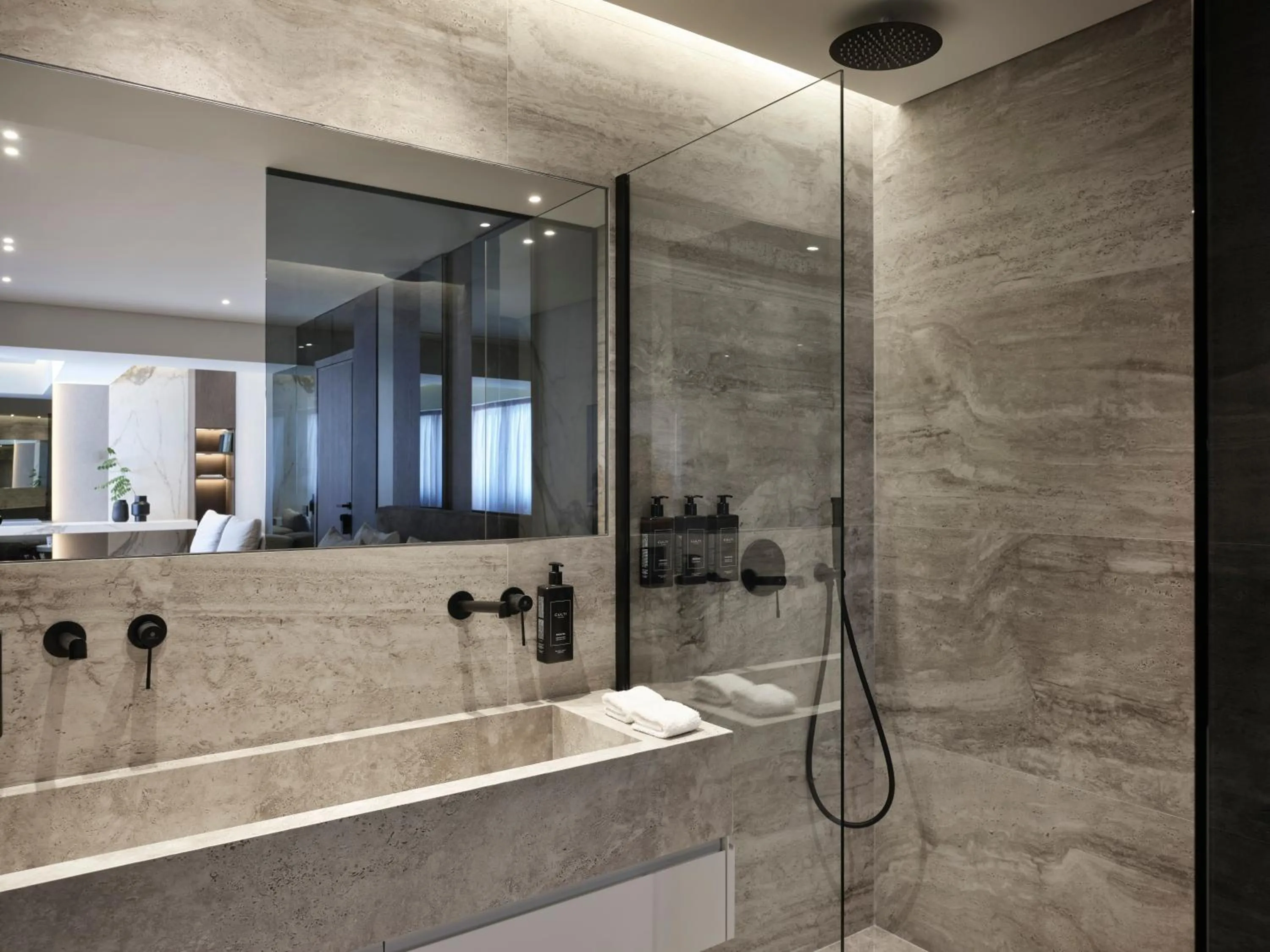 Bathroom in Nur Edge Aparthotel - Acropolis Skyline