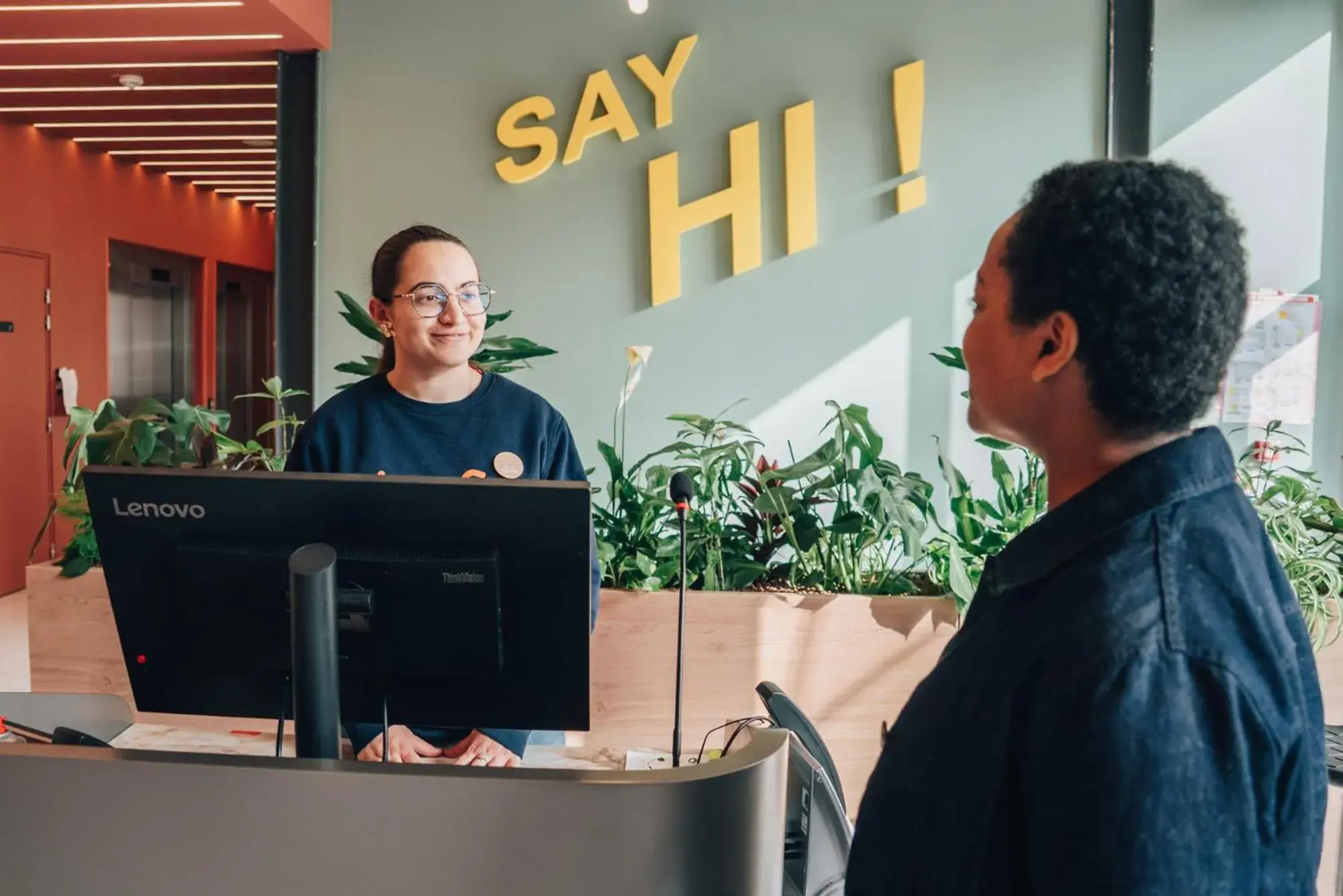 Lobby or reception in lyf Gambetta Paris Lobby or reception in lyf Gambetta Paris