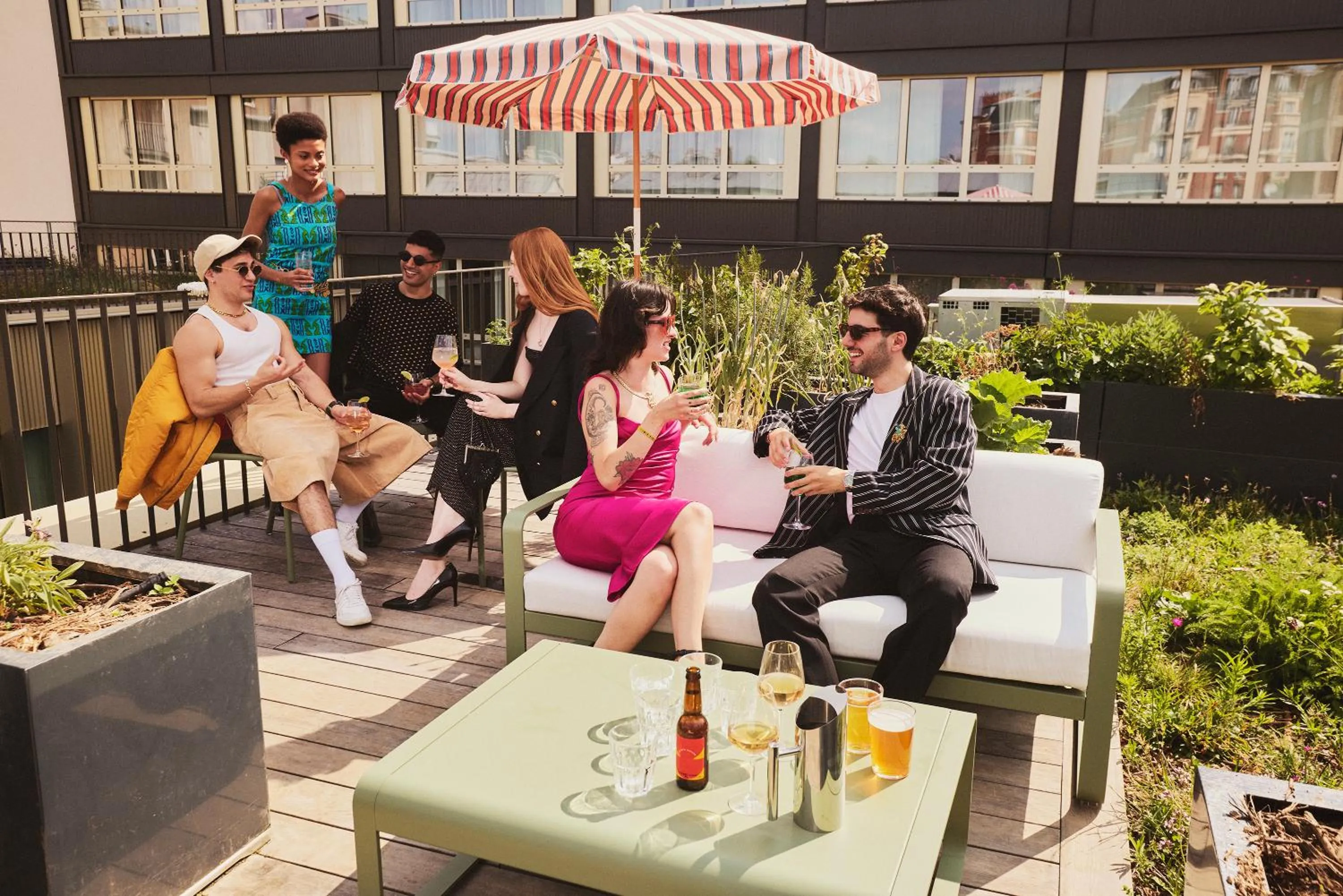 Balcony/Terrace in lyf Gambetta Paris