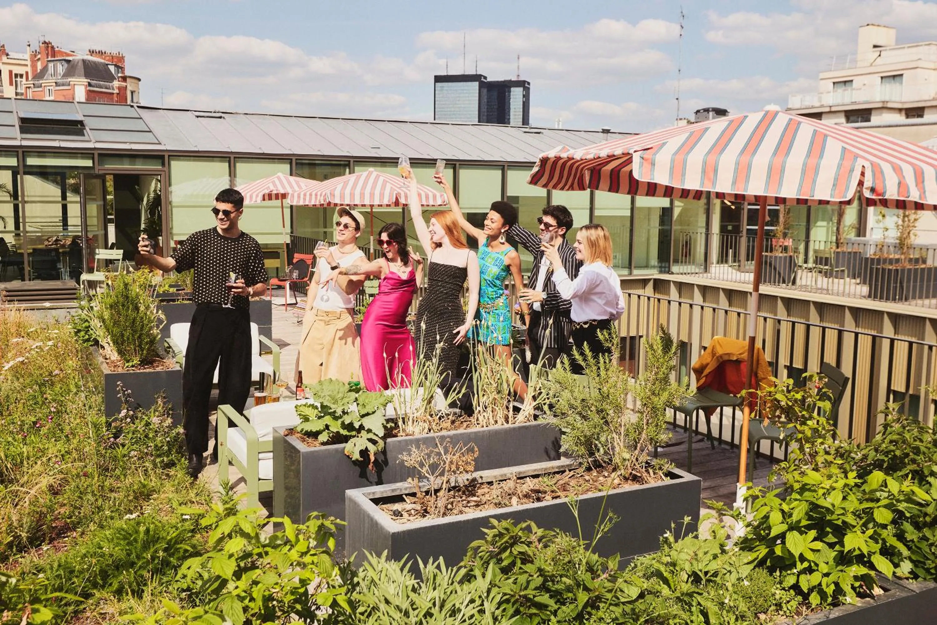 Balcony/Terrace in lyf Gambetta Paris