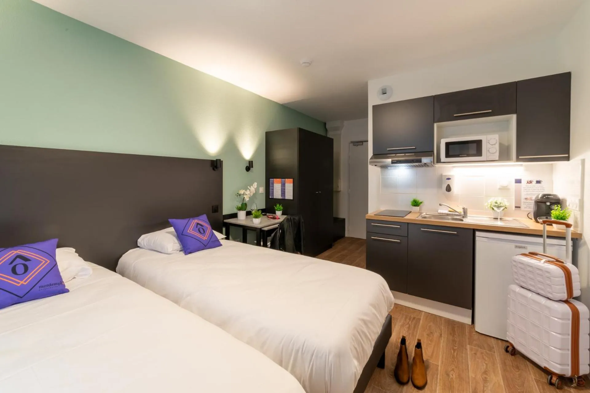 Twin Room in Montempô Appart'hôtel Bordeaux Belvédère