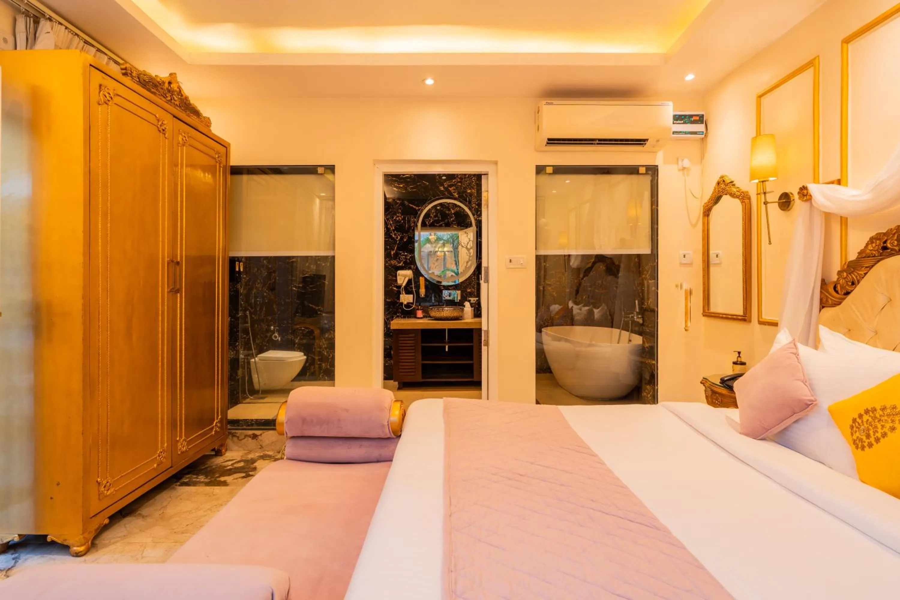 Bed in Emperor Ozran by Alaya Stays