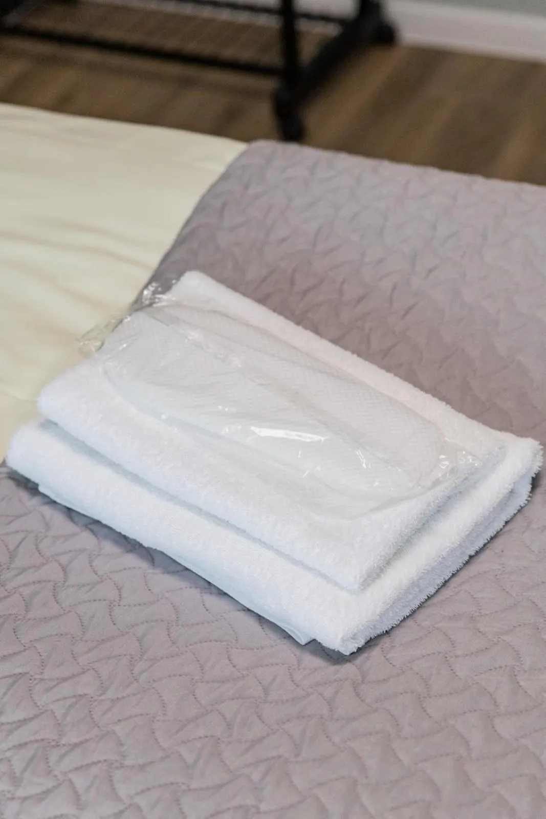 towels, Bed in Svečių namai Imperija