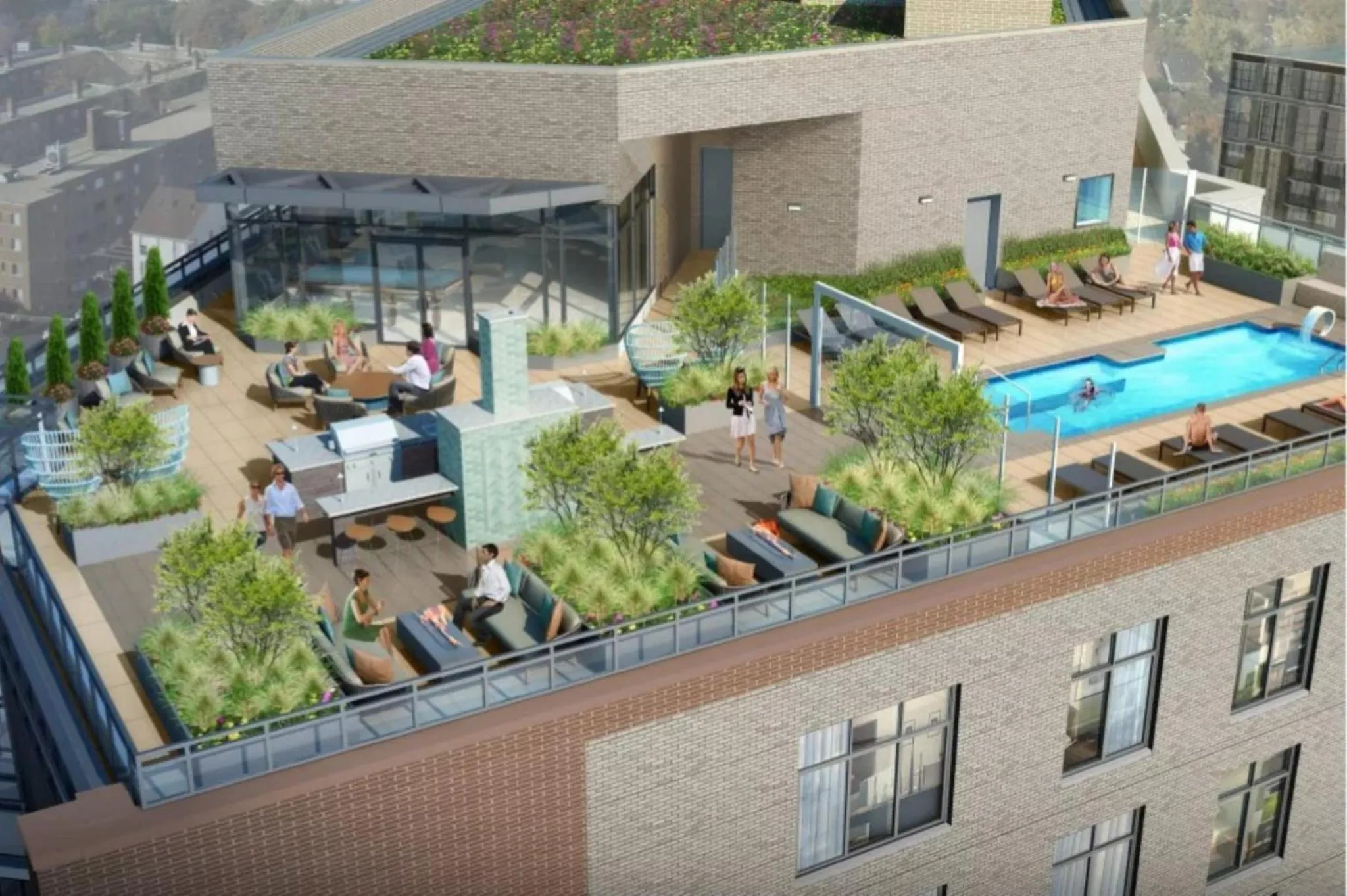 Balcony/Terrace in Global Luxury Suites Bethesda Chevy Chase