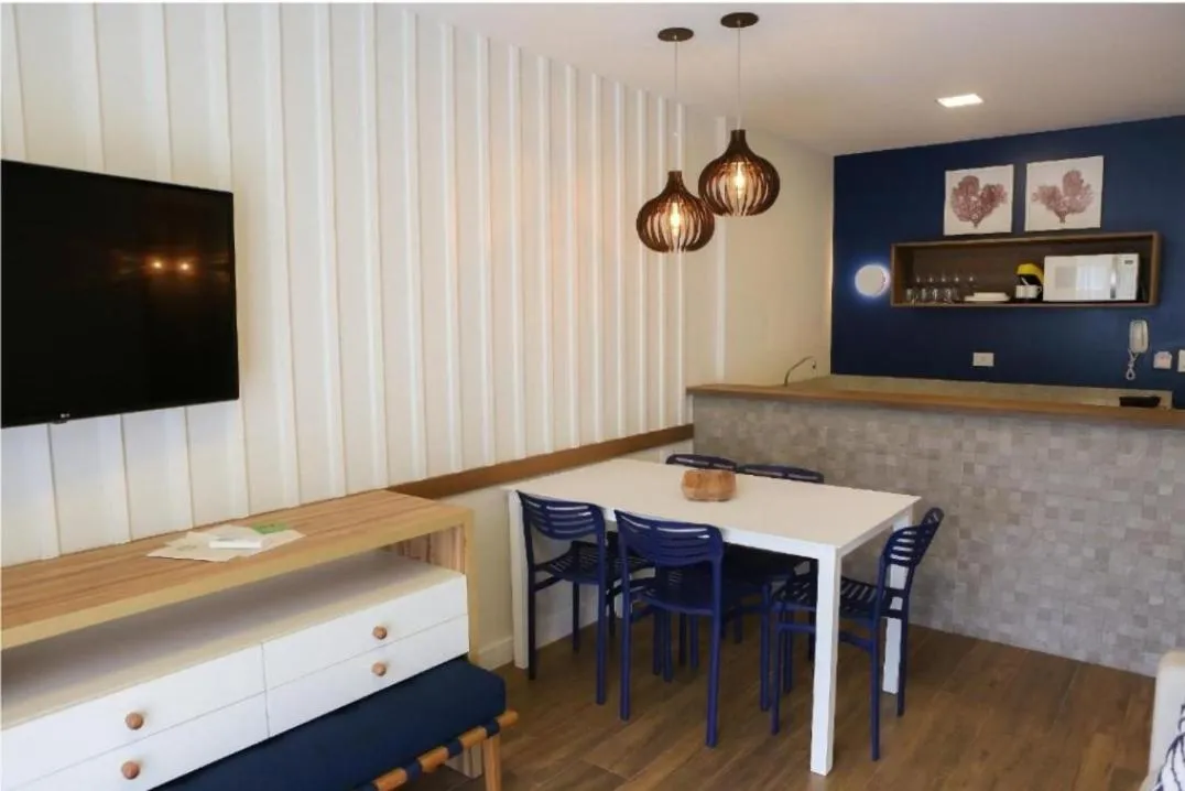 Kitchen or kitchenette in Hotel do Bosque Eco Resort