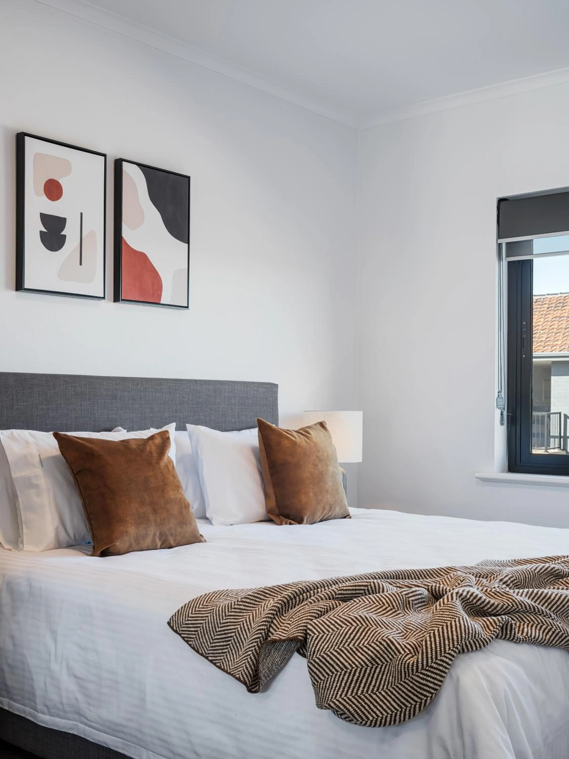 Bed in Whyalla Skysuites