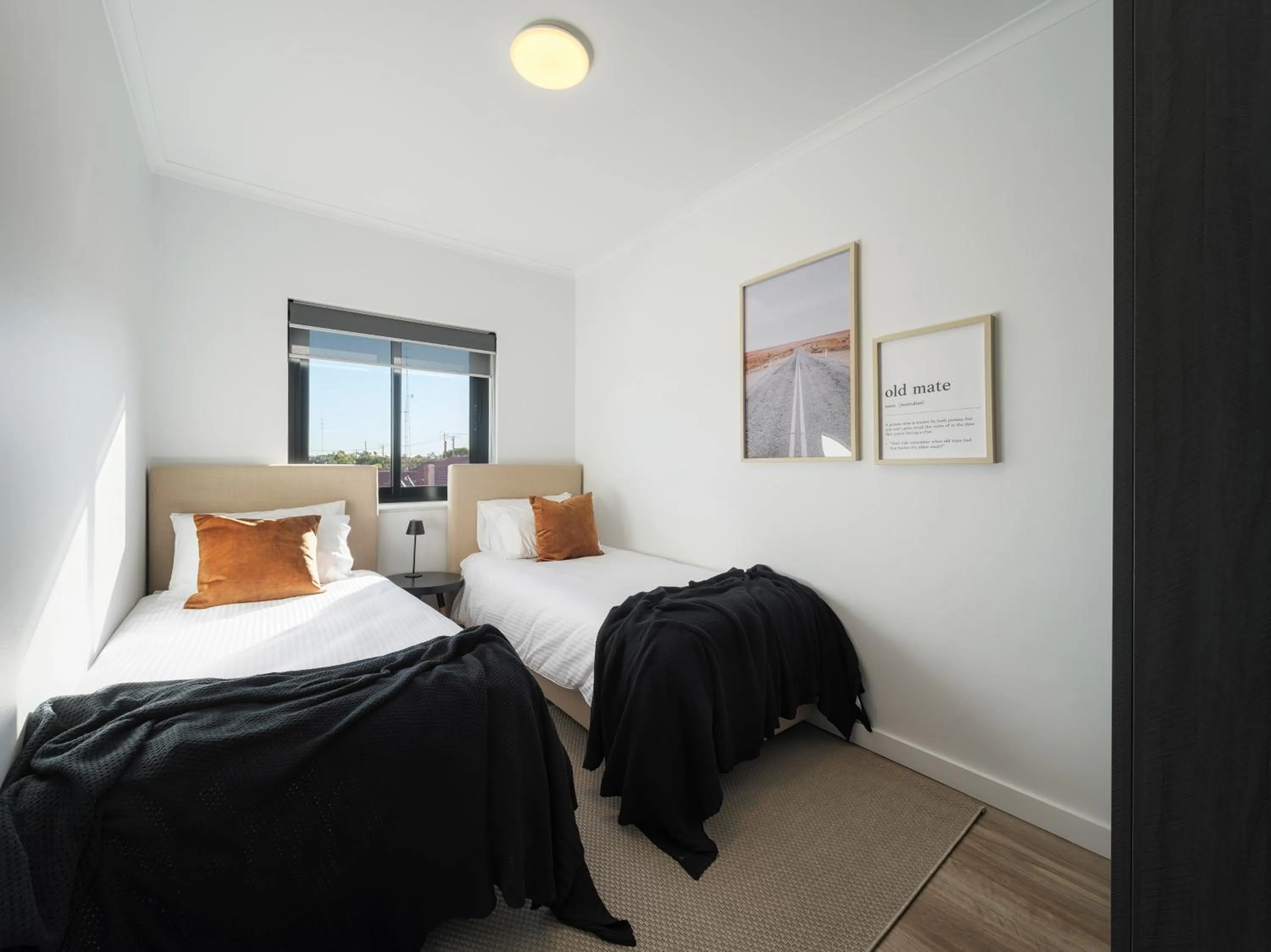Bed in Whyalla Skysuites