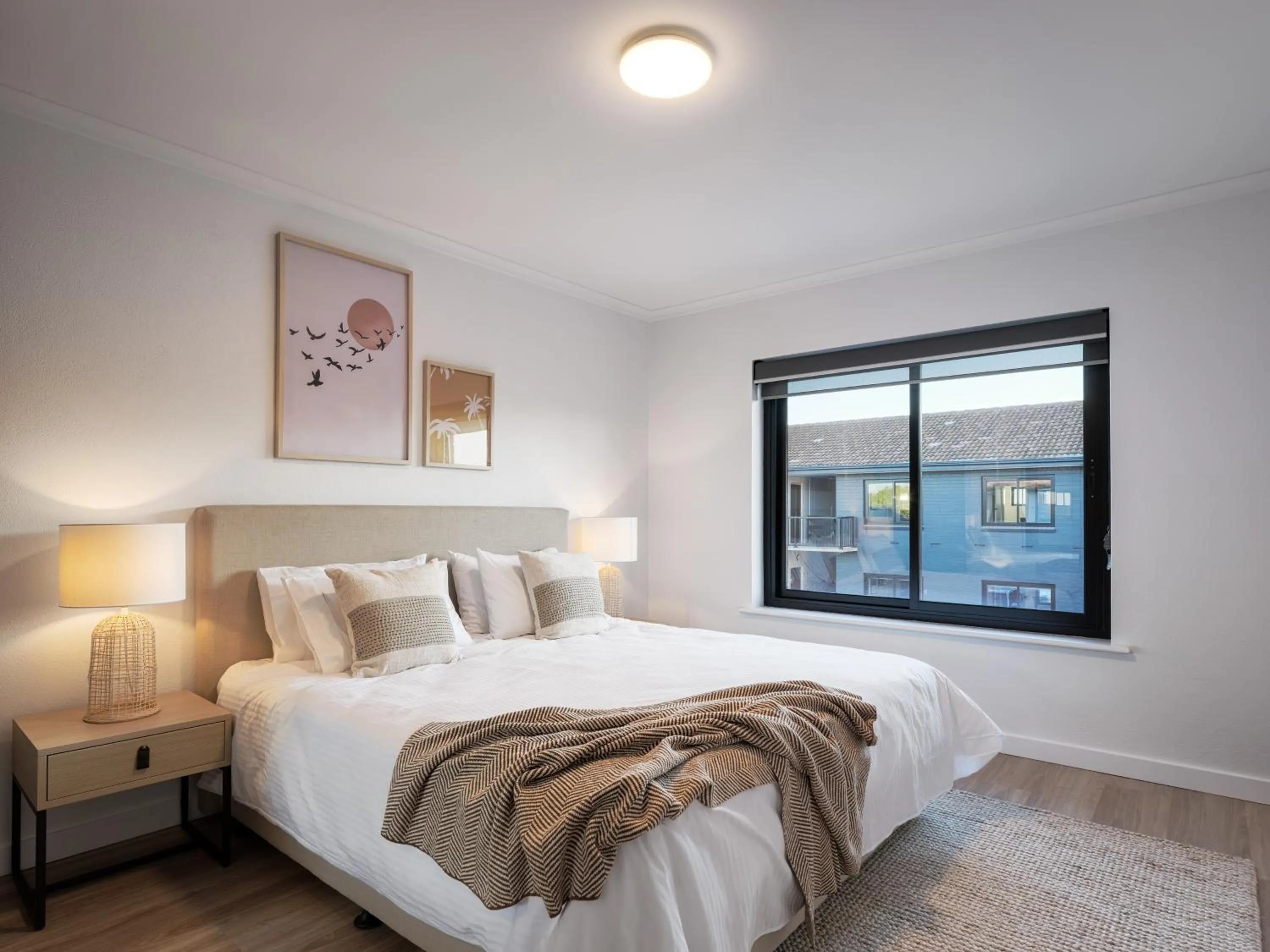 Bed in Whyalla Skysuites