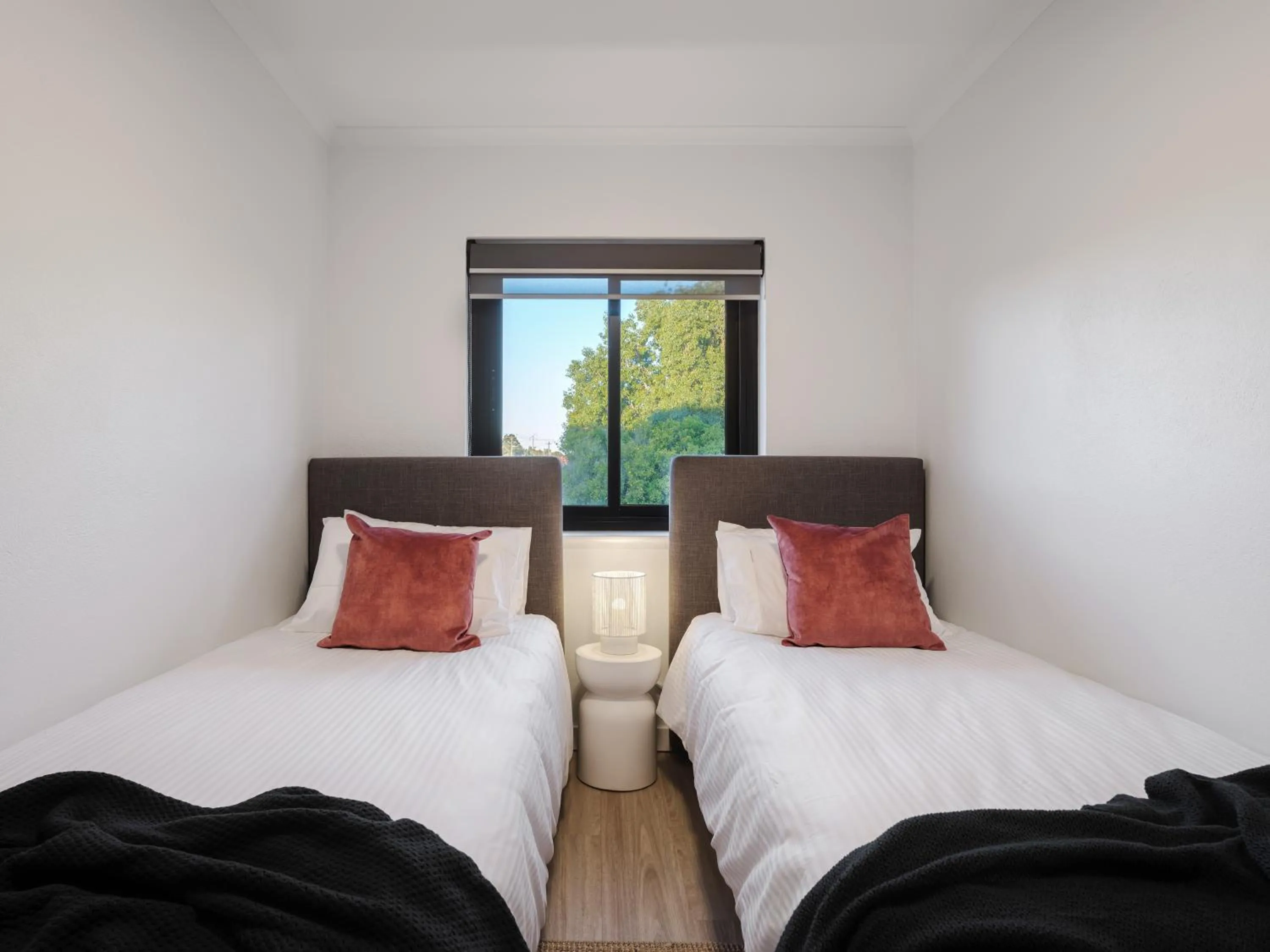 Bed in Whyalla Skysuites